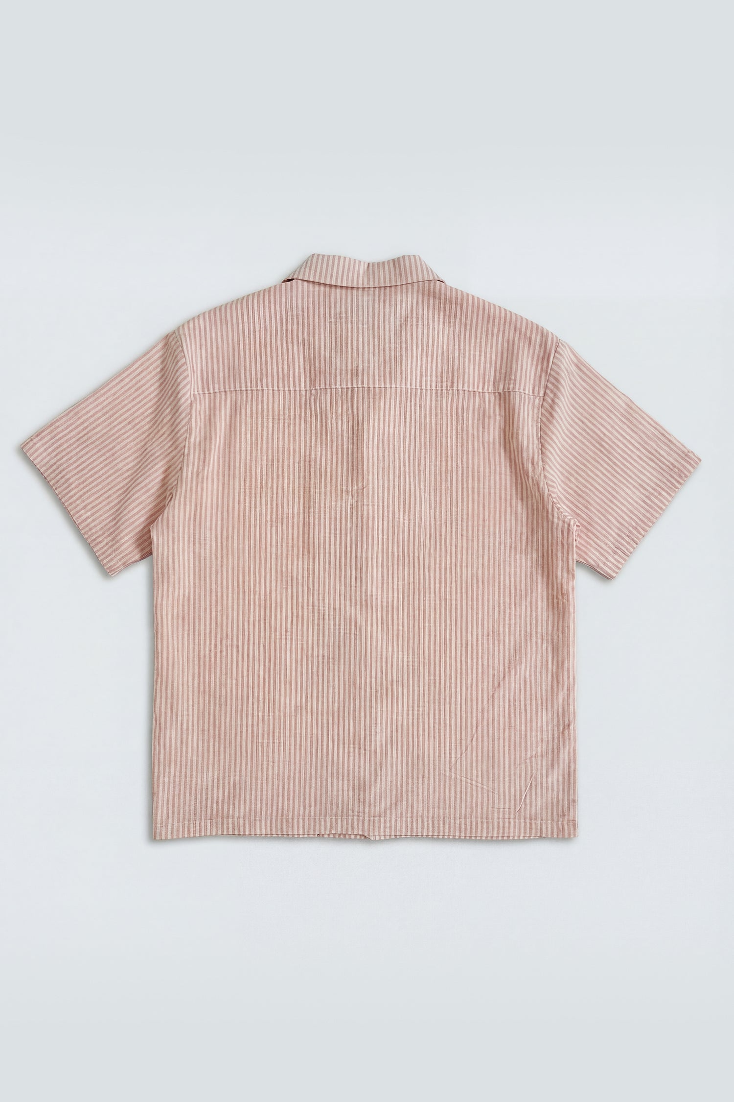 Pink Short Sleeves Striped Regular Fit Shirt - Hustle N Holla