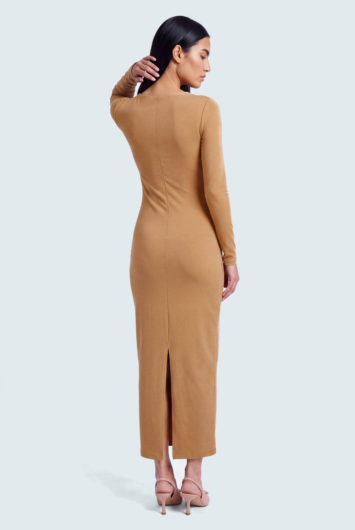 Beige Bodycon Dress - Hustle N Holla