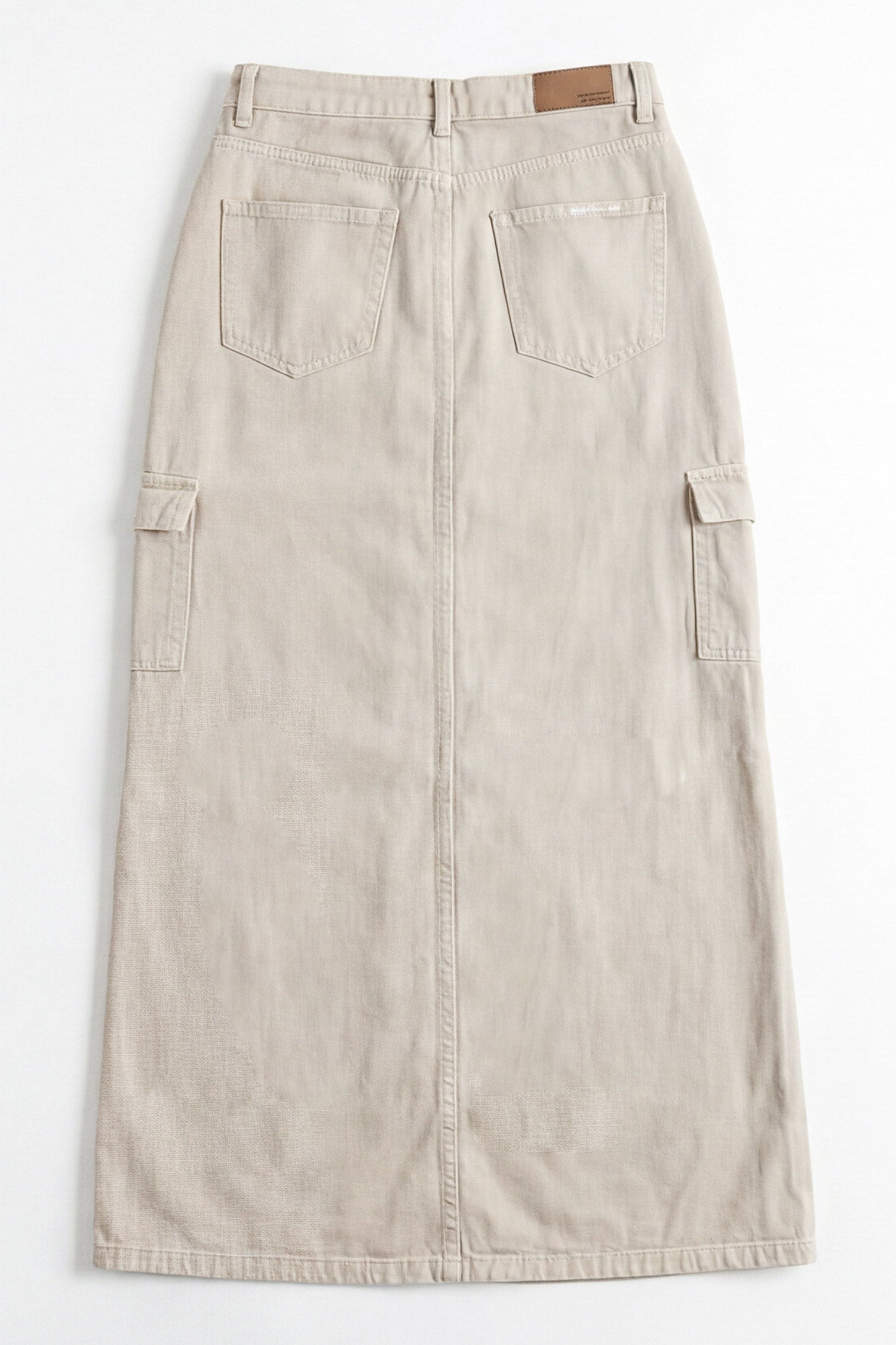 Beige Cargo Maxi Skirt - Hustle N Holla