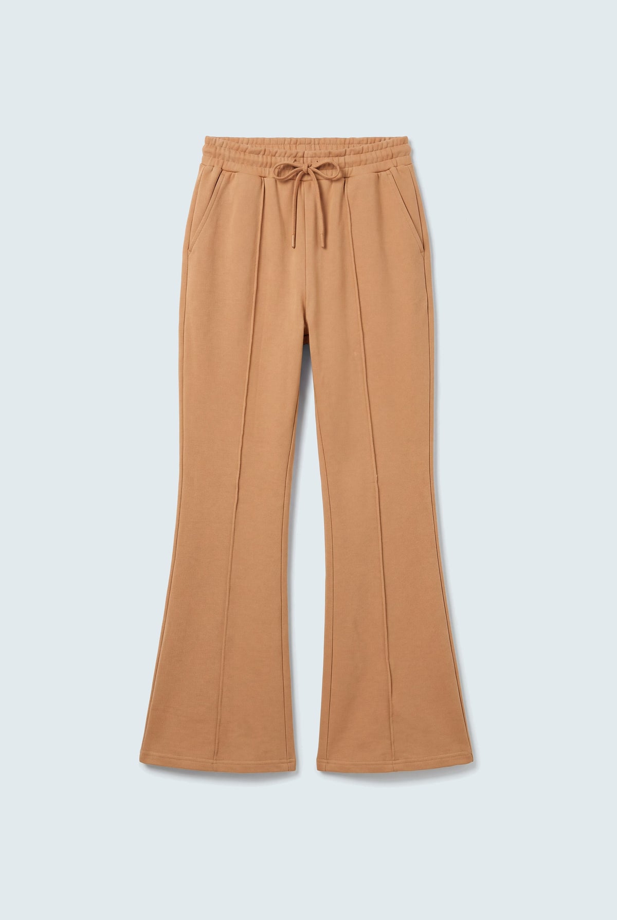 Beige Flared Sweatpants - Hustle N Holla