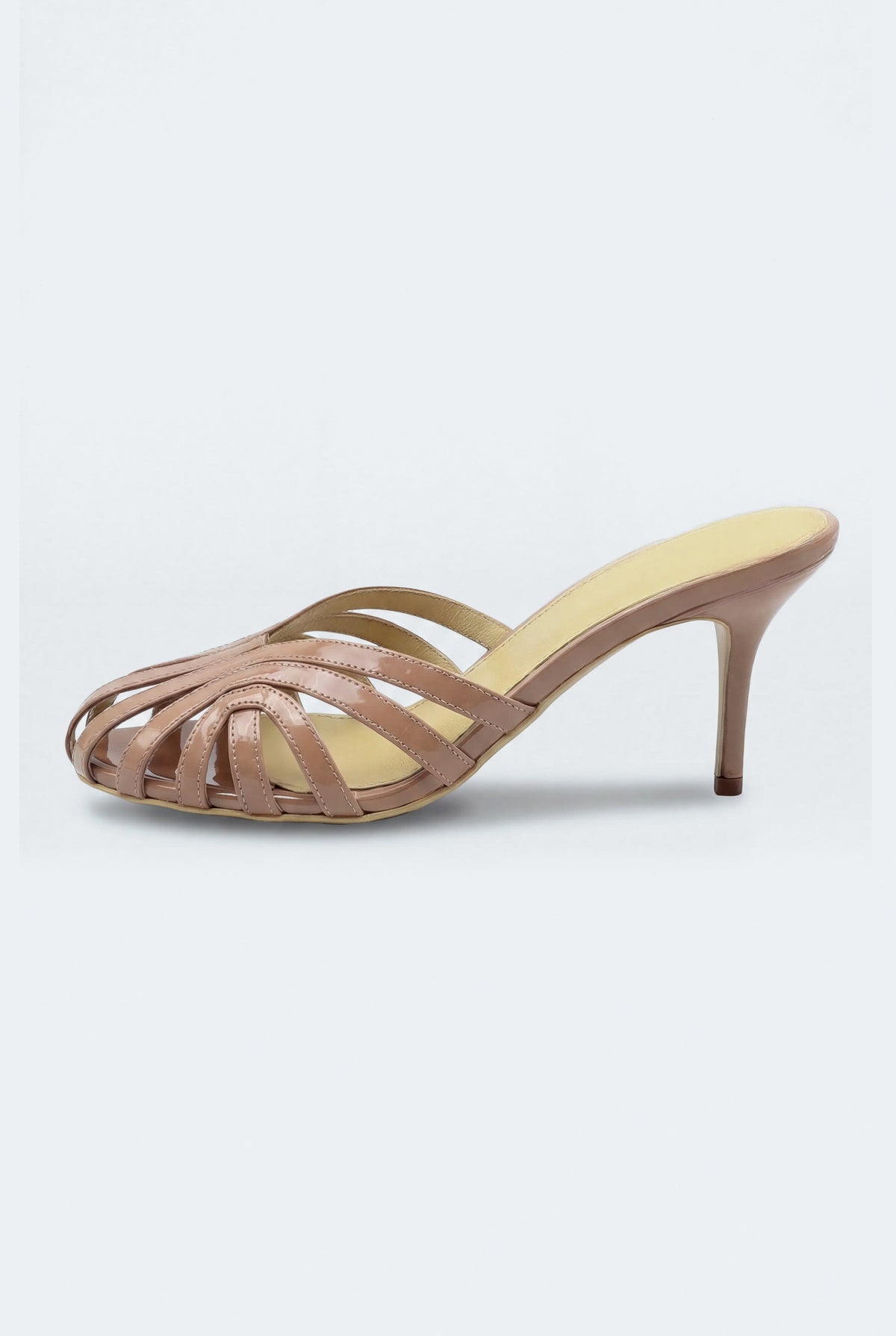 Beige Nude Cage Kitten Heels - Hustle N Holla