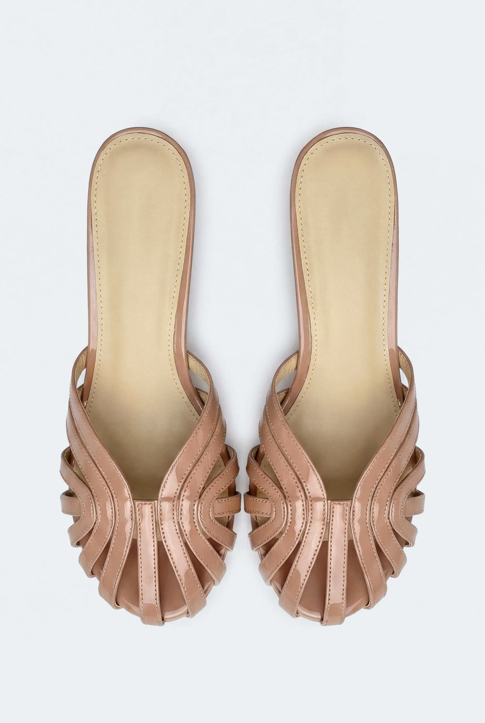 Beige Nude Cage Kitten Heels - Hustle N Holla