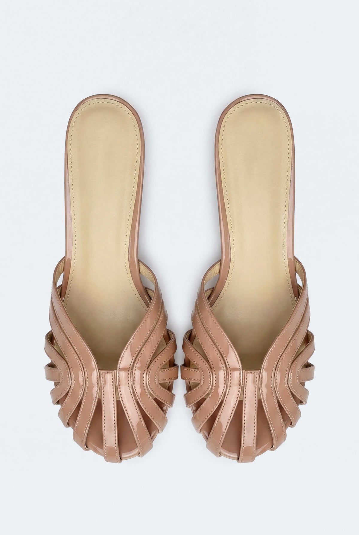 Beige Nude Cage Kitten Heels - Hustle N Holla
