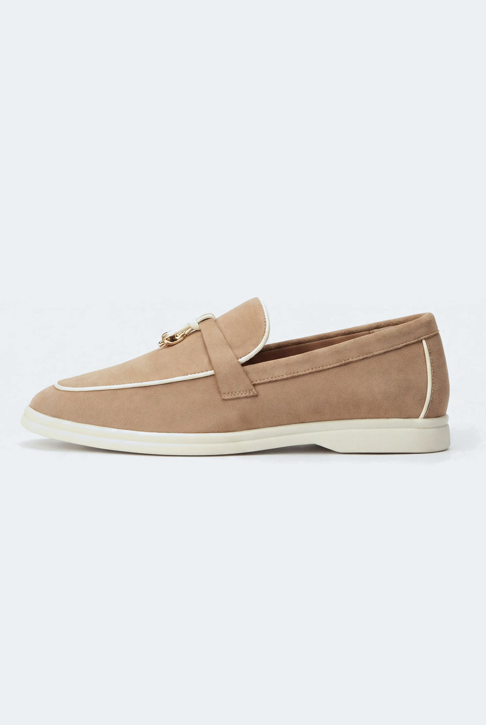 Beige Suede Tassel Loafers - Hustle N Holla