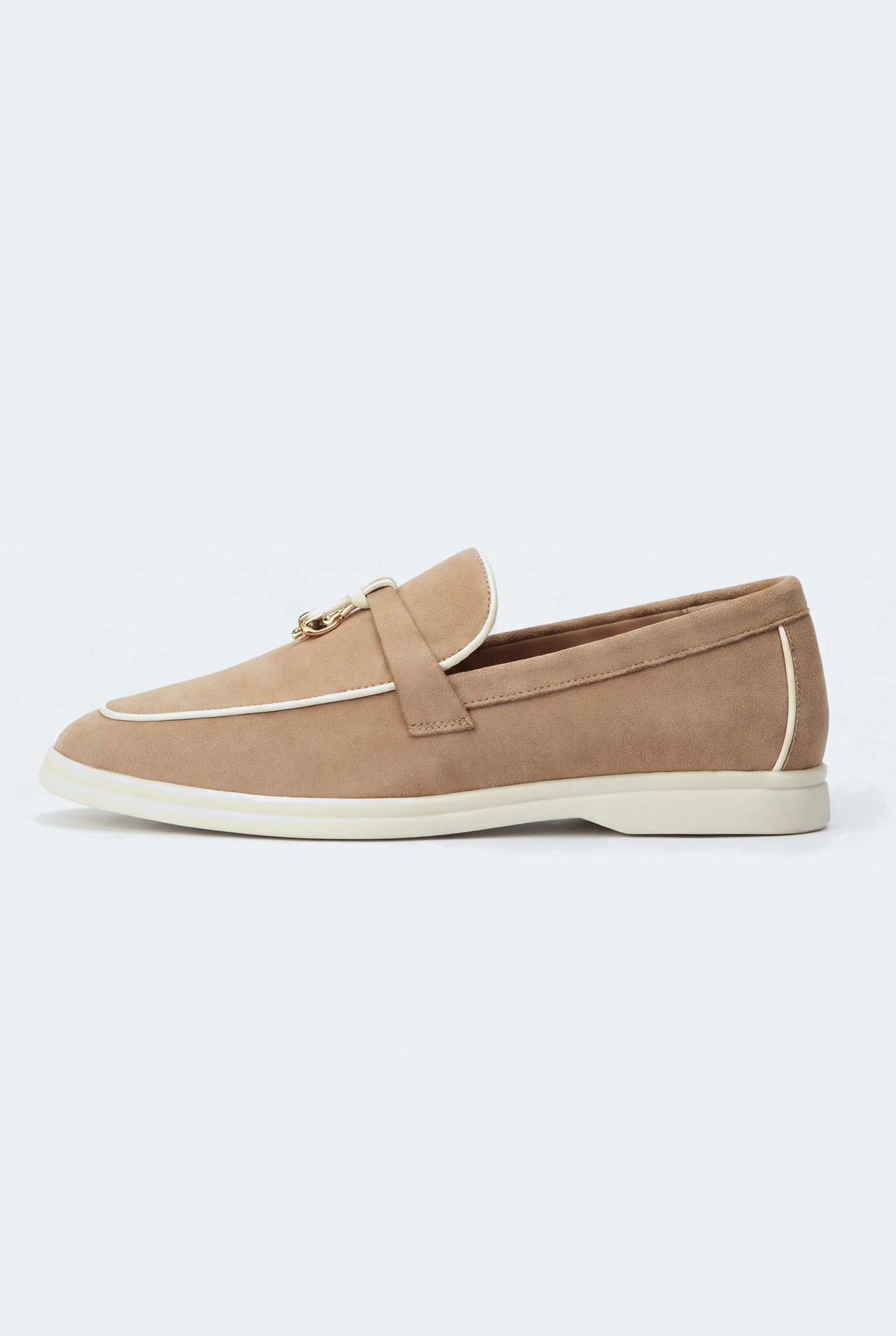 Beige Suede Tassel Loafers - Hustle N Holla