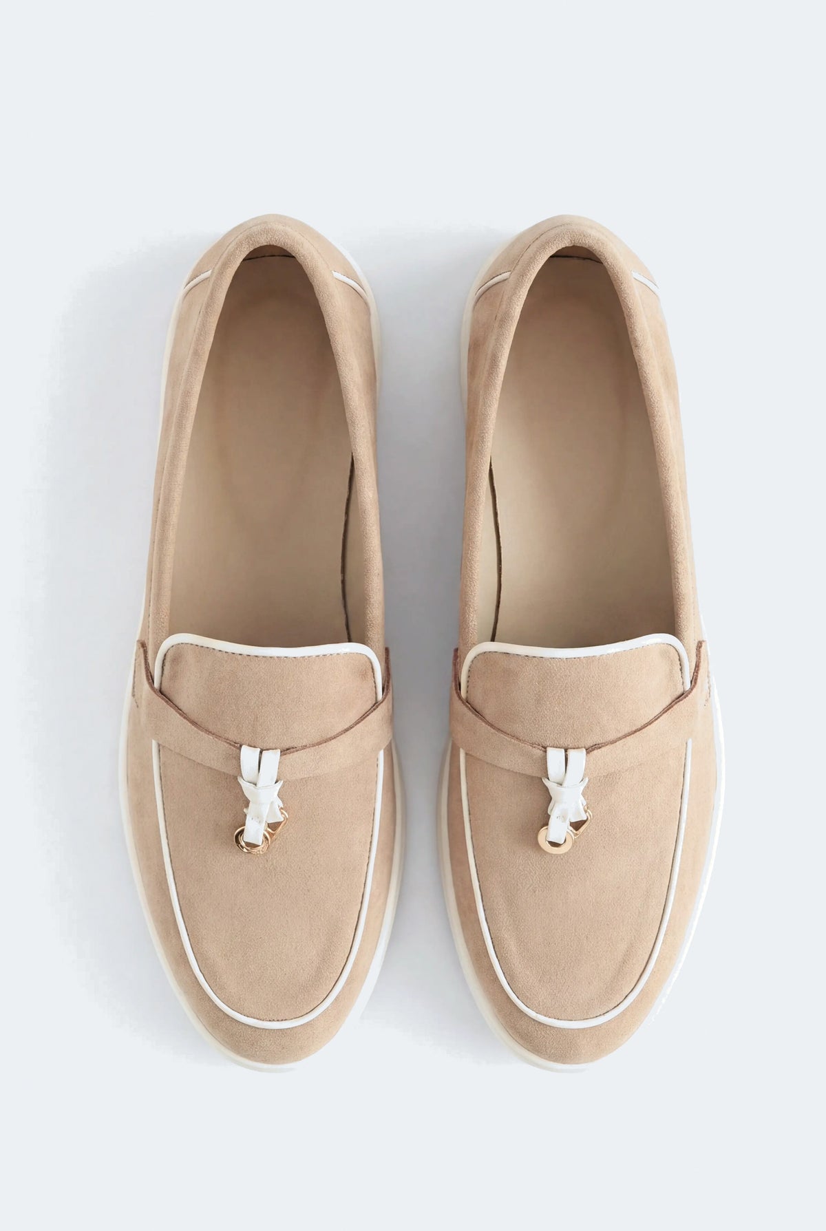 Beige Suede Tassel Loafers - Hustle N Holla