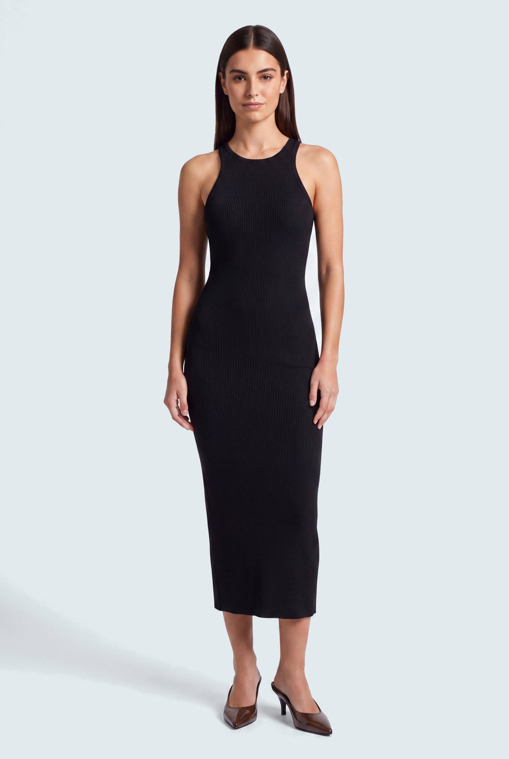 Black Basic Sleeveless Midi Dress - Hustle N Holla