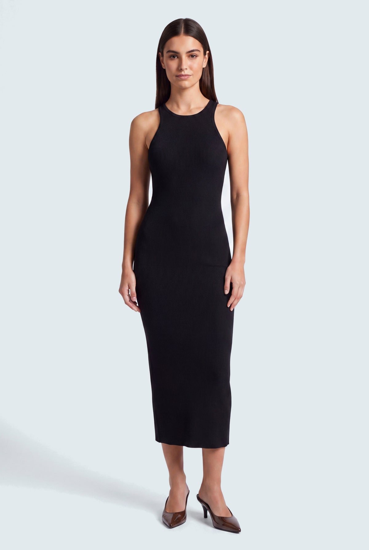 Black Basic Sleeveless Midi Dress - Hustle N Holla