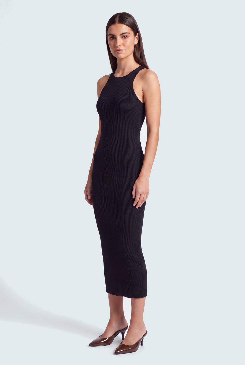 Black Basic Sleeveless Midi Dress - Hustle N Holla