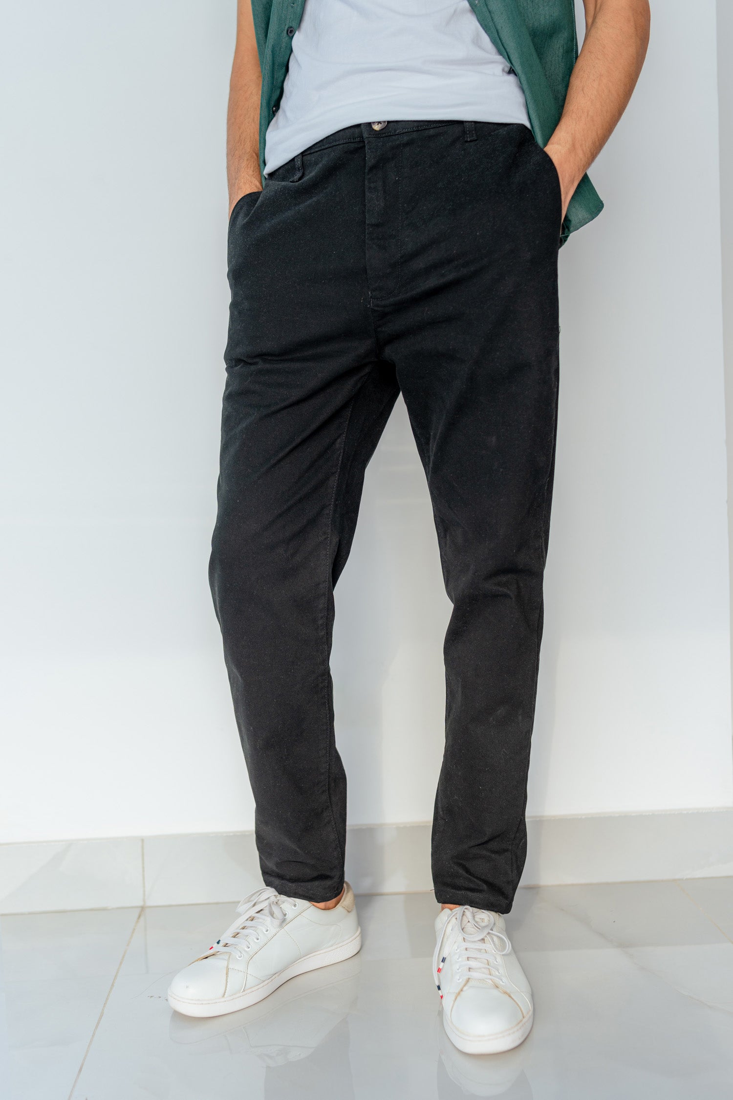 Black Chino Trousers - Hustle N Holla