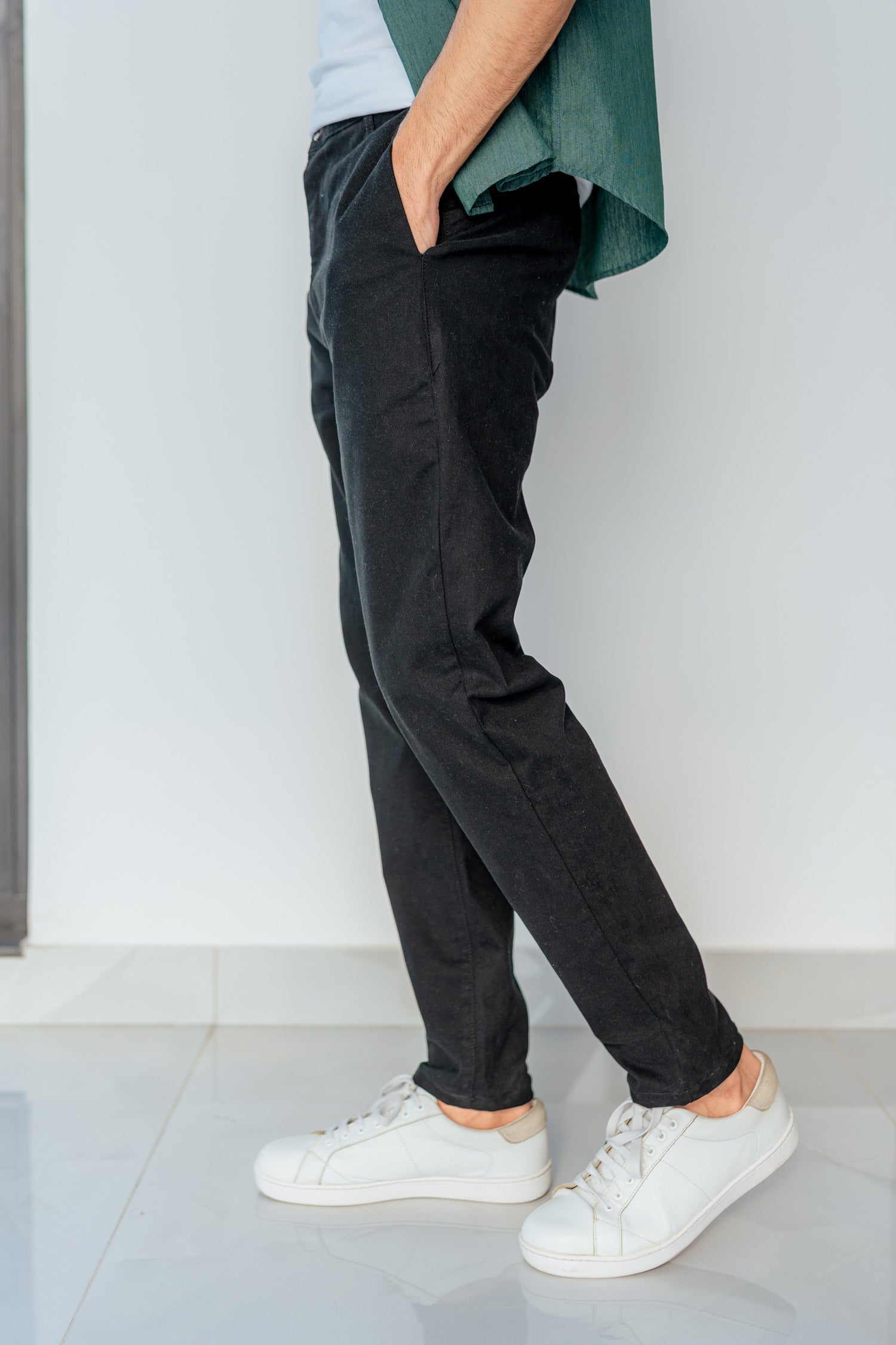 Black Chino Trousers - Hustle N Holla