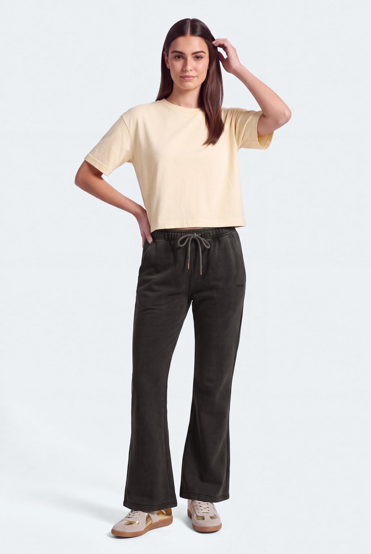 Black Flared Fit Sweatpants - Hustle N Holla