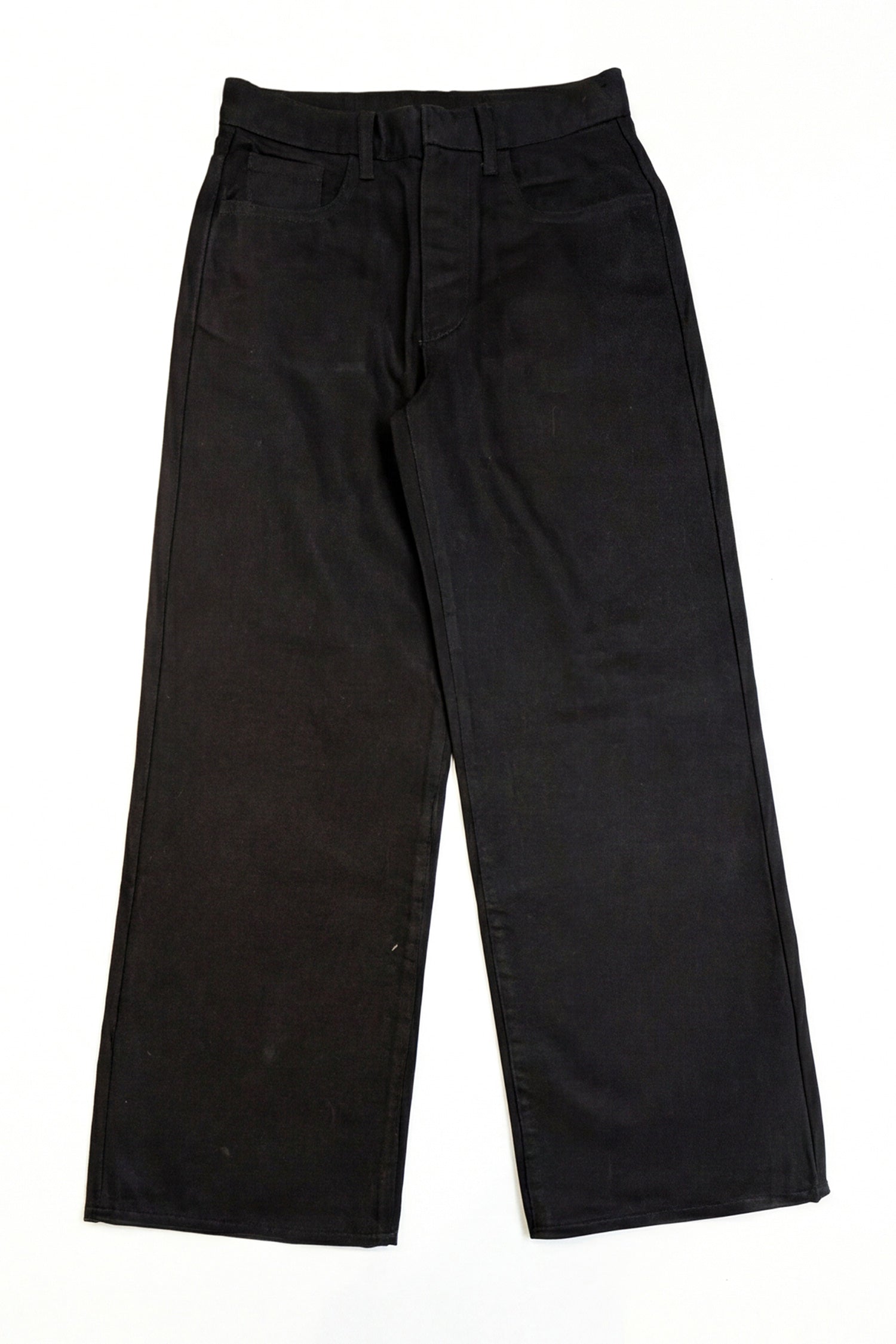 Black Mid Rise Wide Leg Denim Jeans - Hustle N Holla