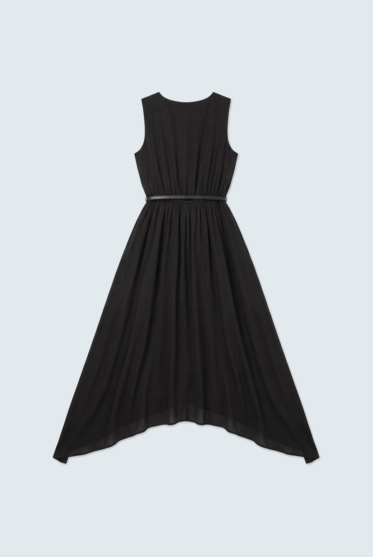 Black Silk Sleeveless Midi Dress - Hustle N Holla