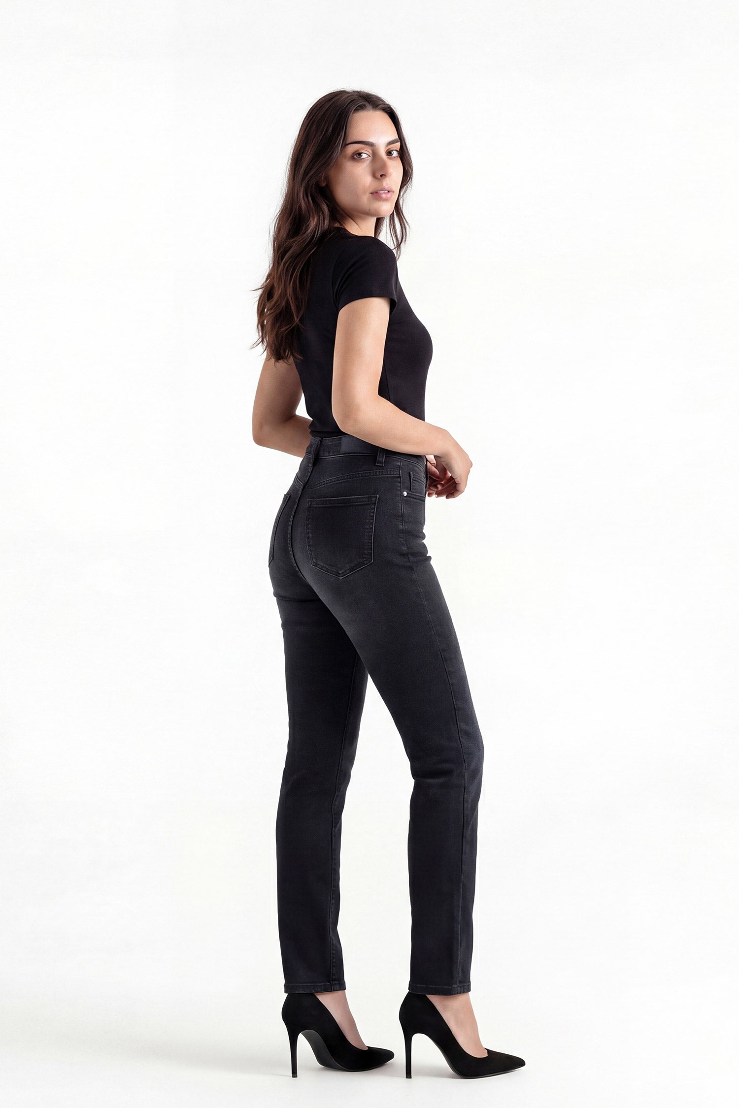 Black Skinny Denim Jeans - Hustle N Holla