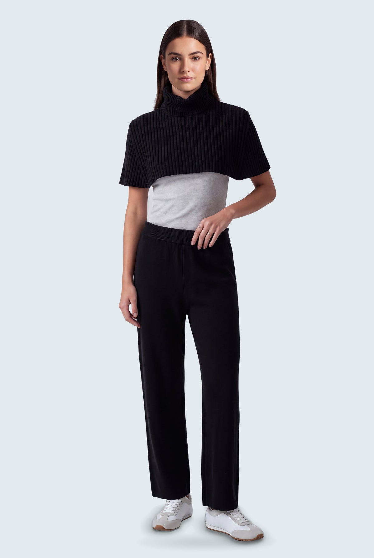 Black Turtleneck Cropped Sweater - Hustle N Holla