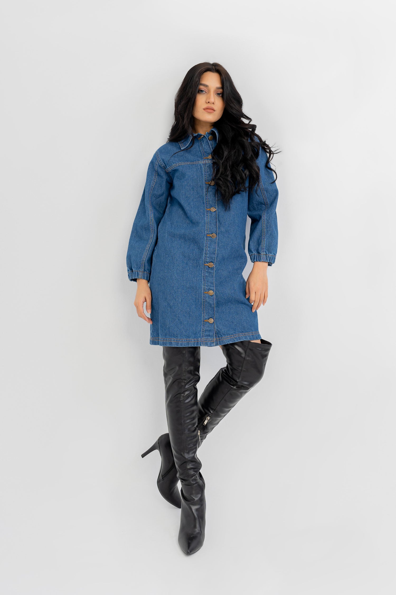 Blue Denim Dress