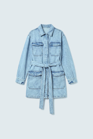 Blue Fulll Sleeves Mini Dress - Hustle N Holla