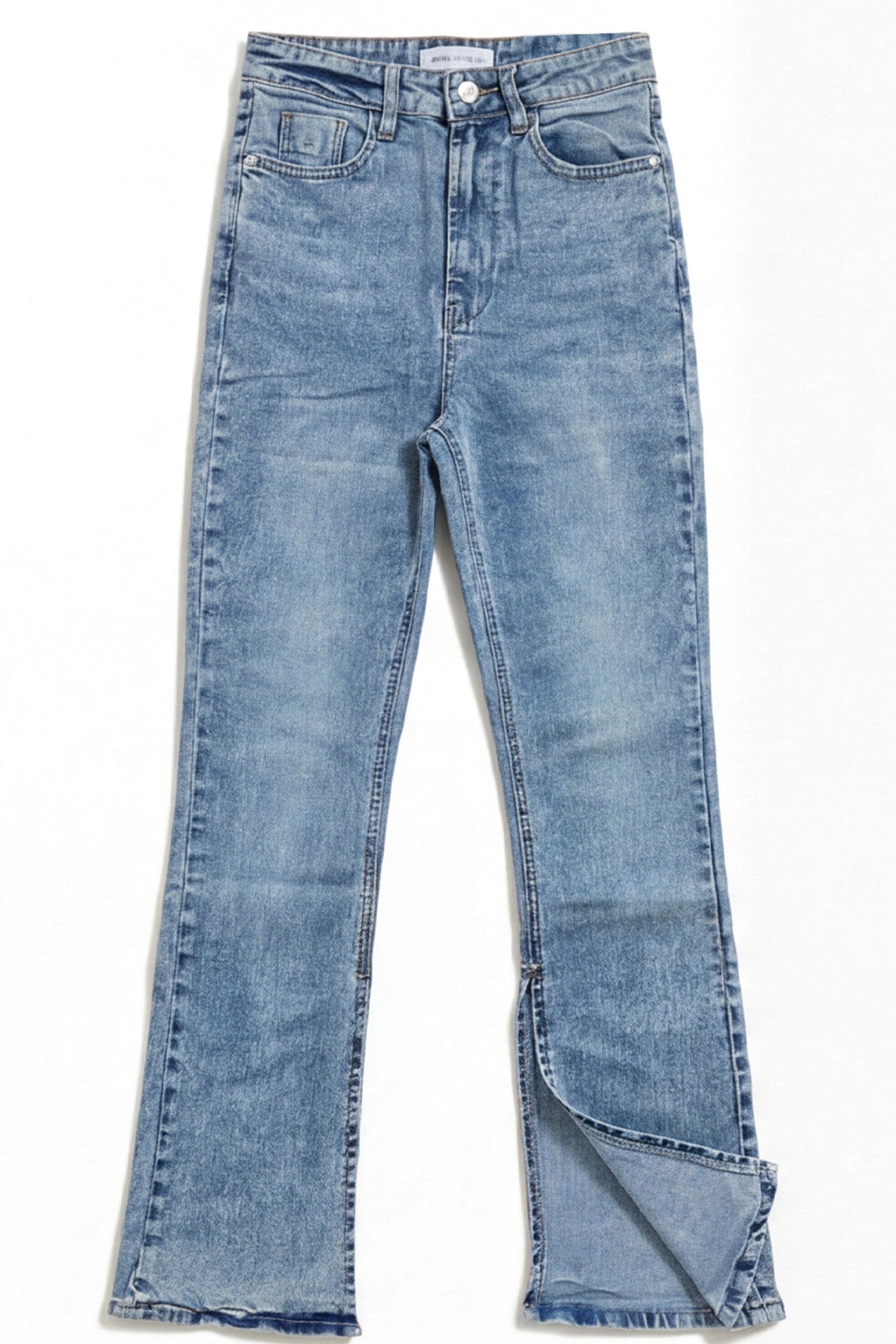 Blue Light Wash Bootcut Denim Jeans - Hustle N Holla