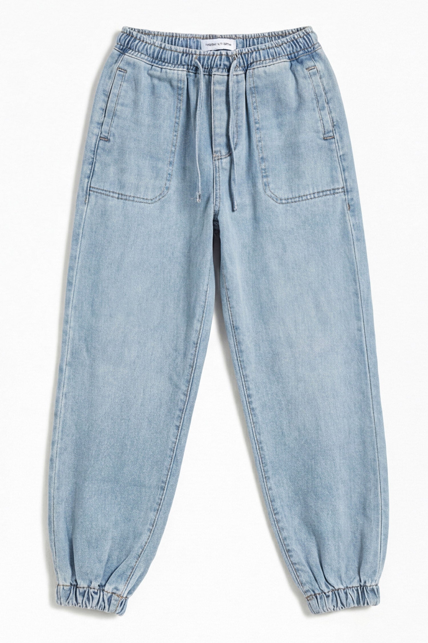 Blue Light Wash Jog Fit Denim Jeans - Hustle N Holla