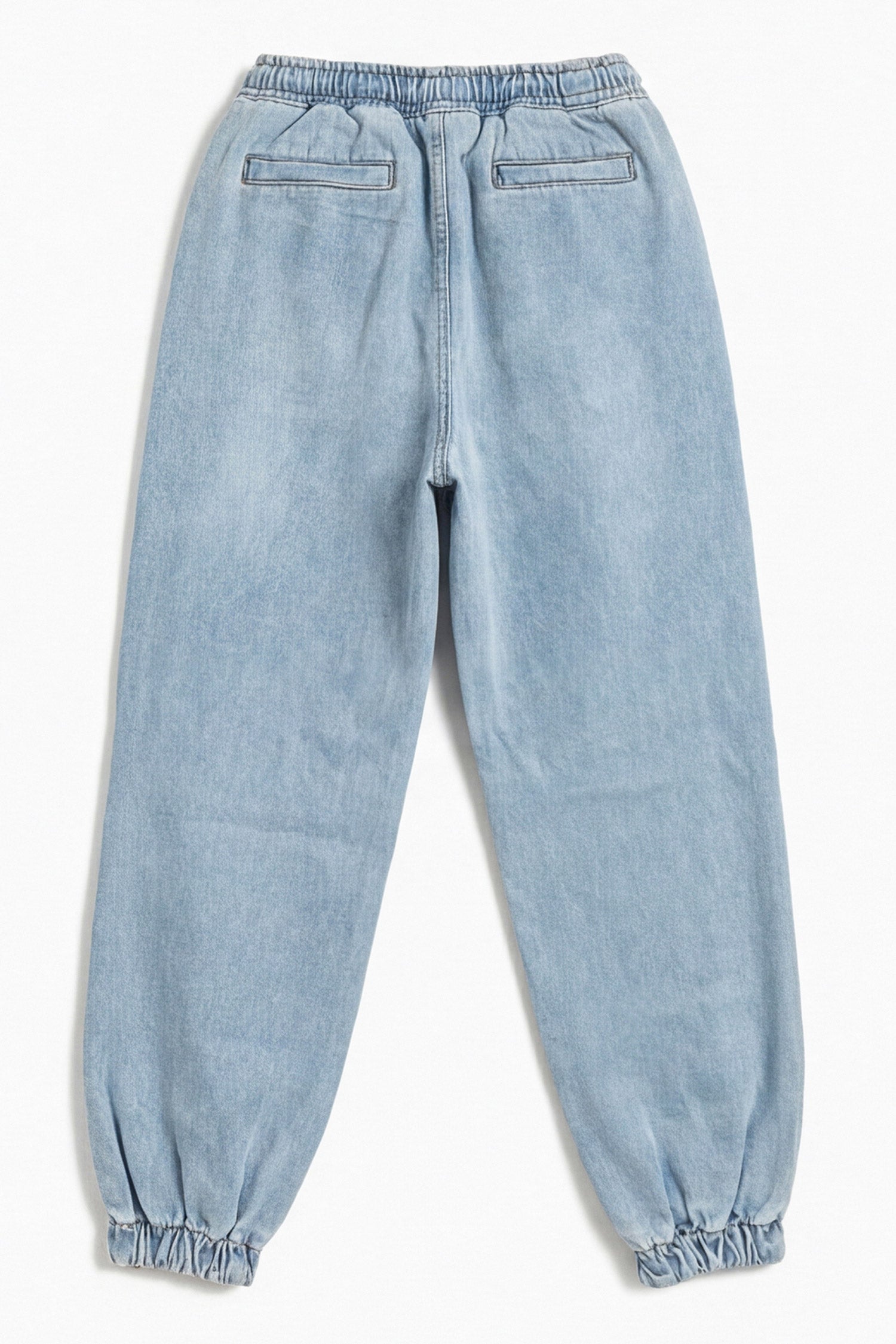 Blue Light Wash Jog Fit Denim Jeans - Hustle N Holla