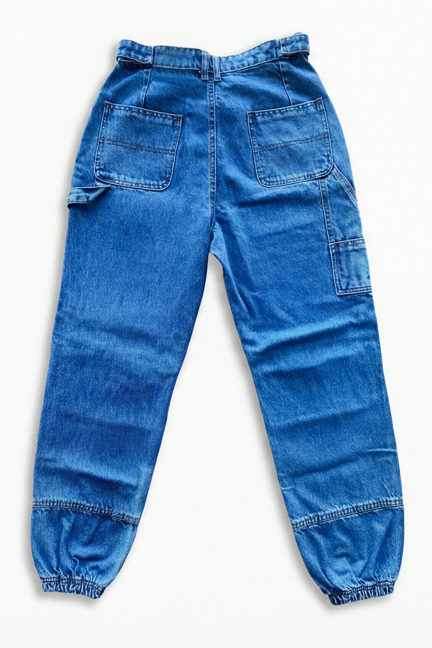 Blue Mid Wash Jog Fit Denim Jeans - Hustle N Holla
