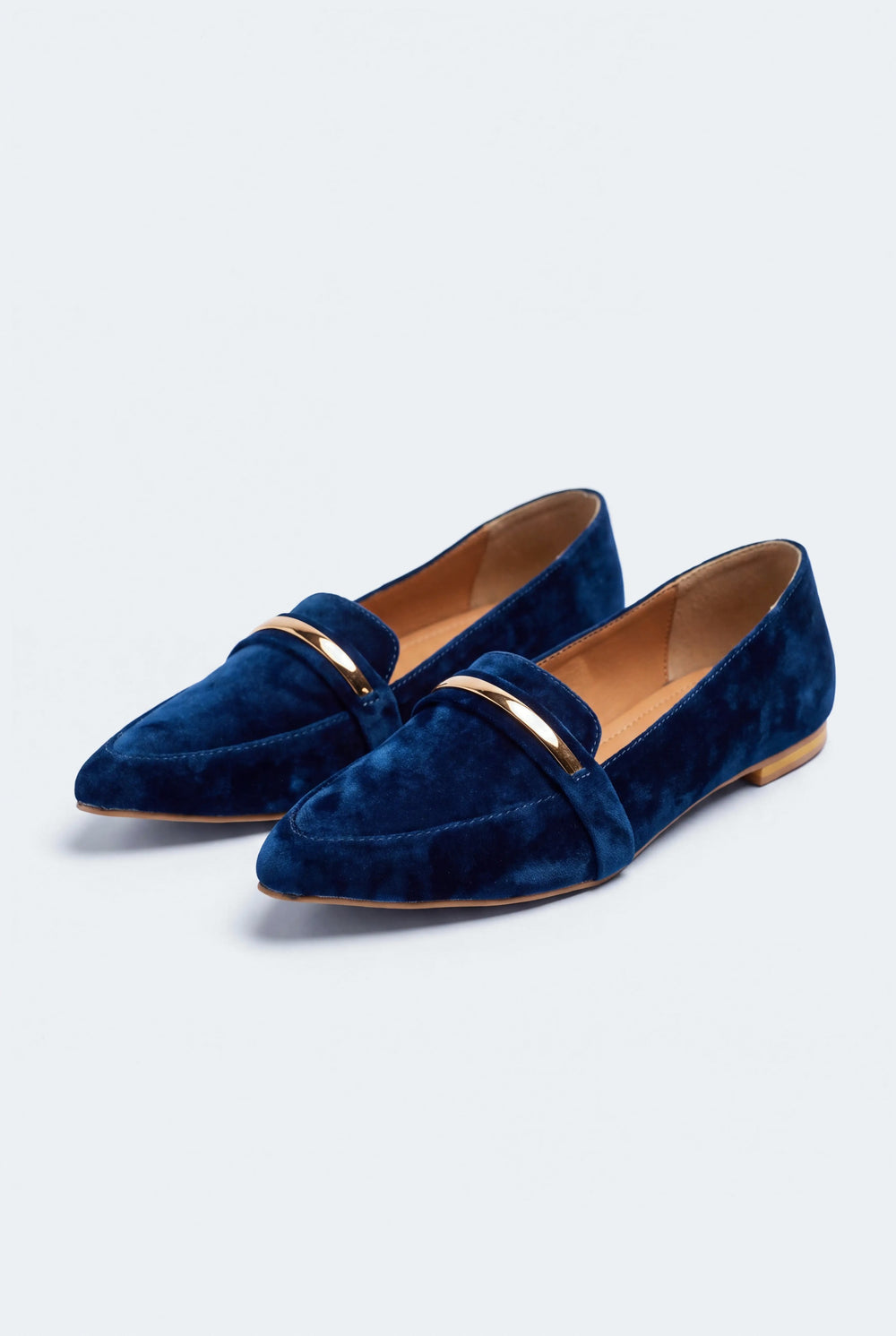 Blue Pointed Toe Flats - Hustle N Holla
