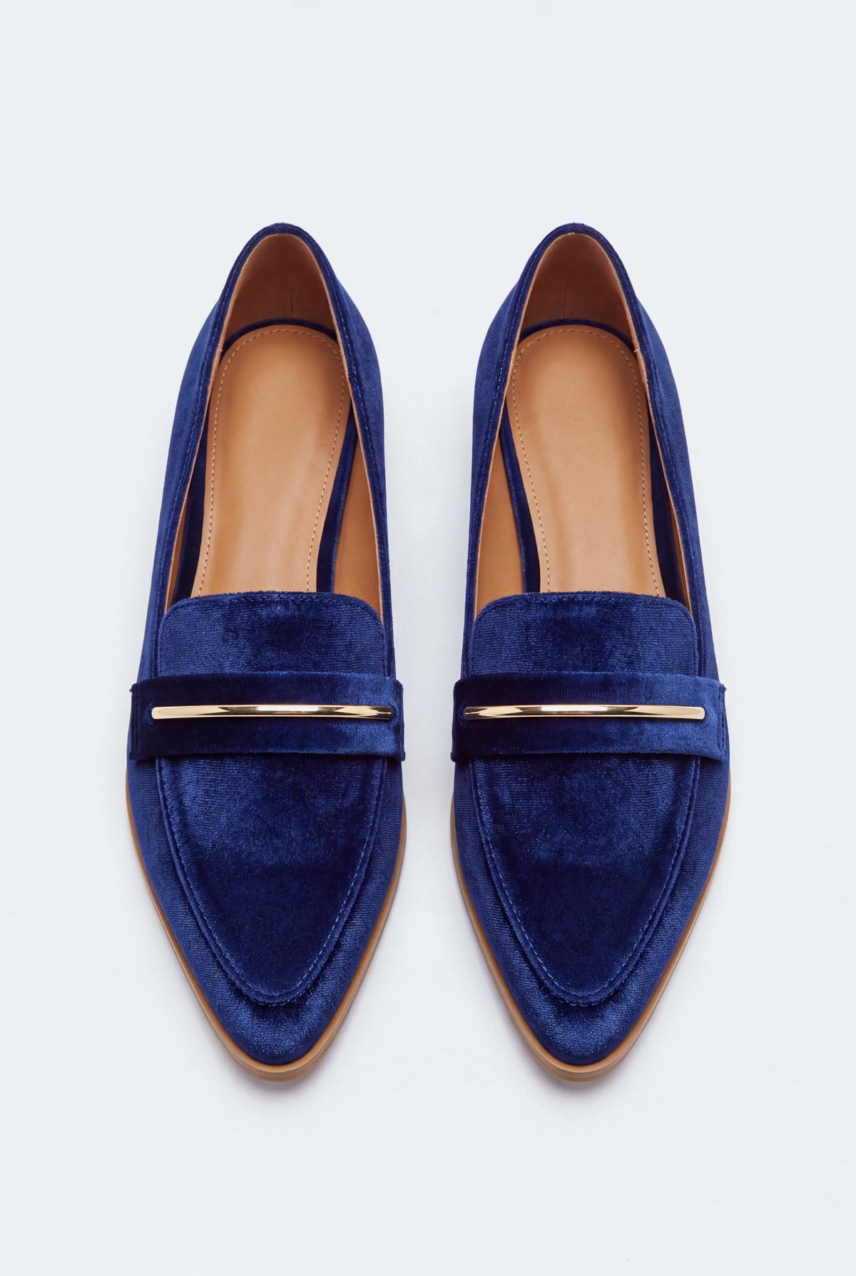 Blue Pointed Toe Flats - Hustle N Holla