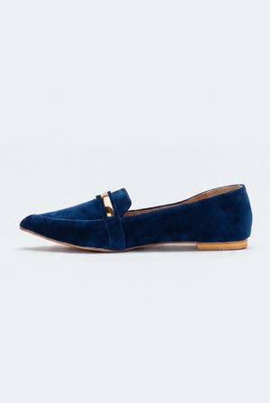 Blue Pointed Toe Flats - Hustle N Holla