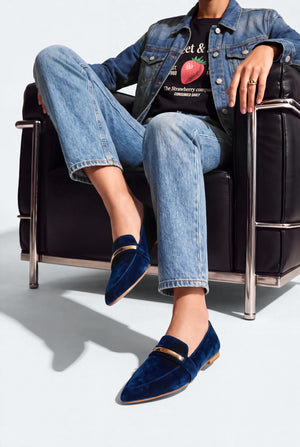 Blue Pointed Toe Flats - Hustle N Holla