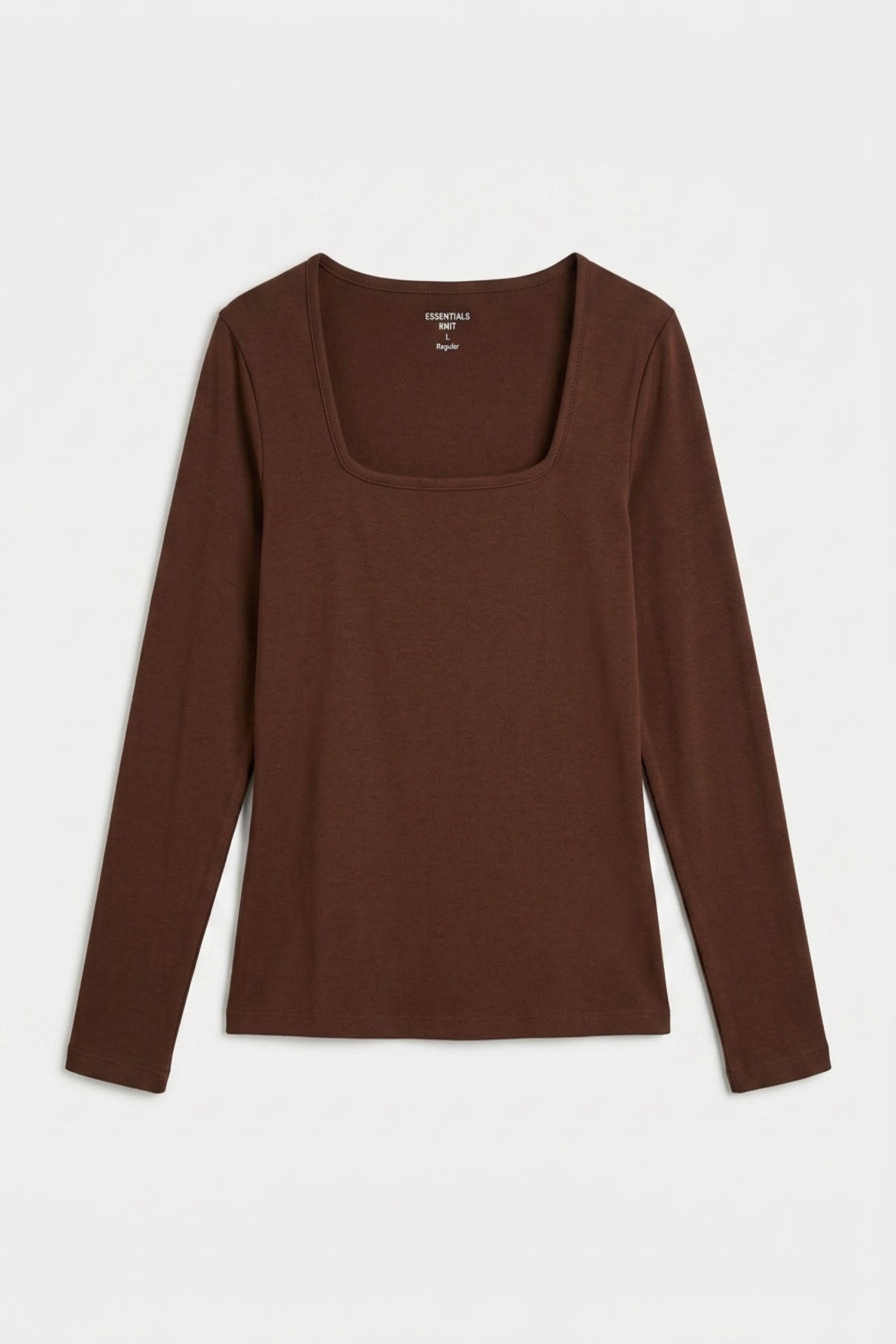 Chocolate Brown Jersey Fitted Top - Hustle N Holla