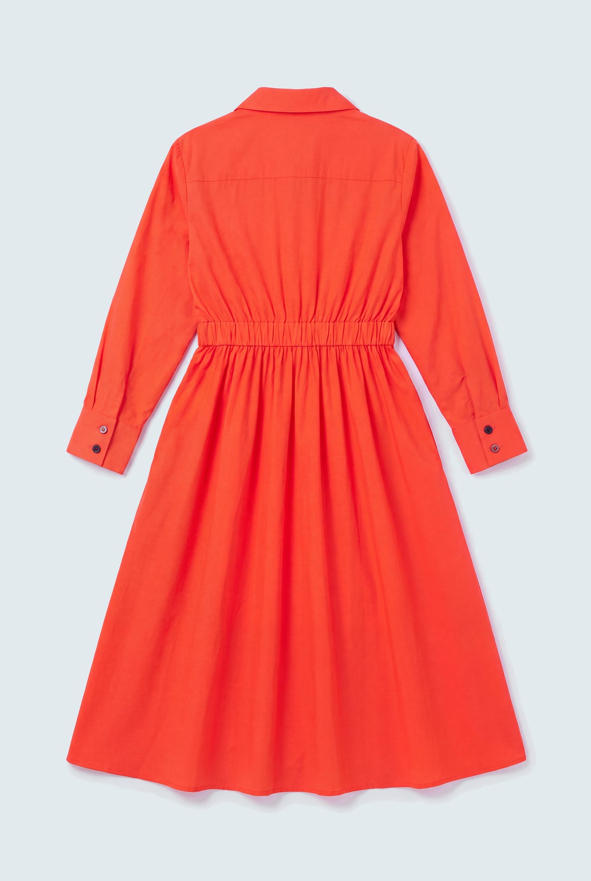 Button Down Orange Midi Dress - Hustle N Holla