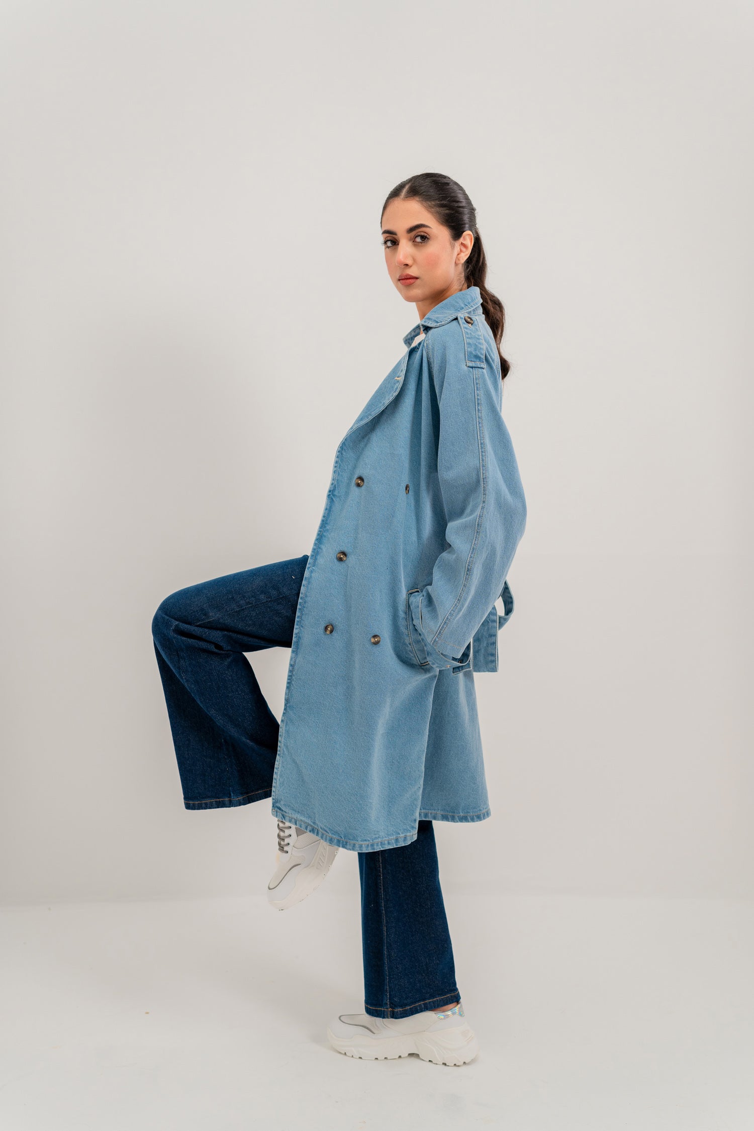 Blue Trench Coat