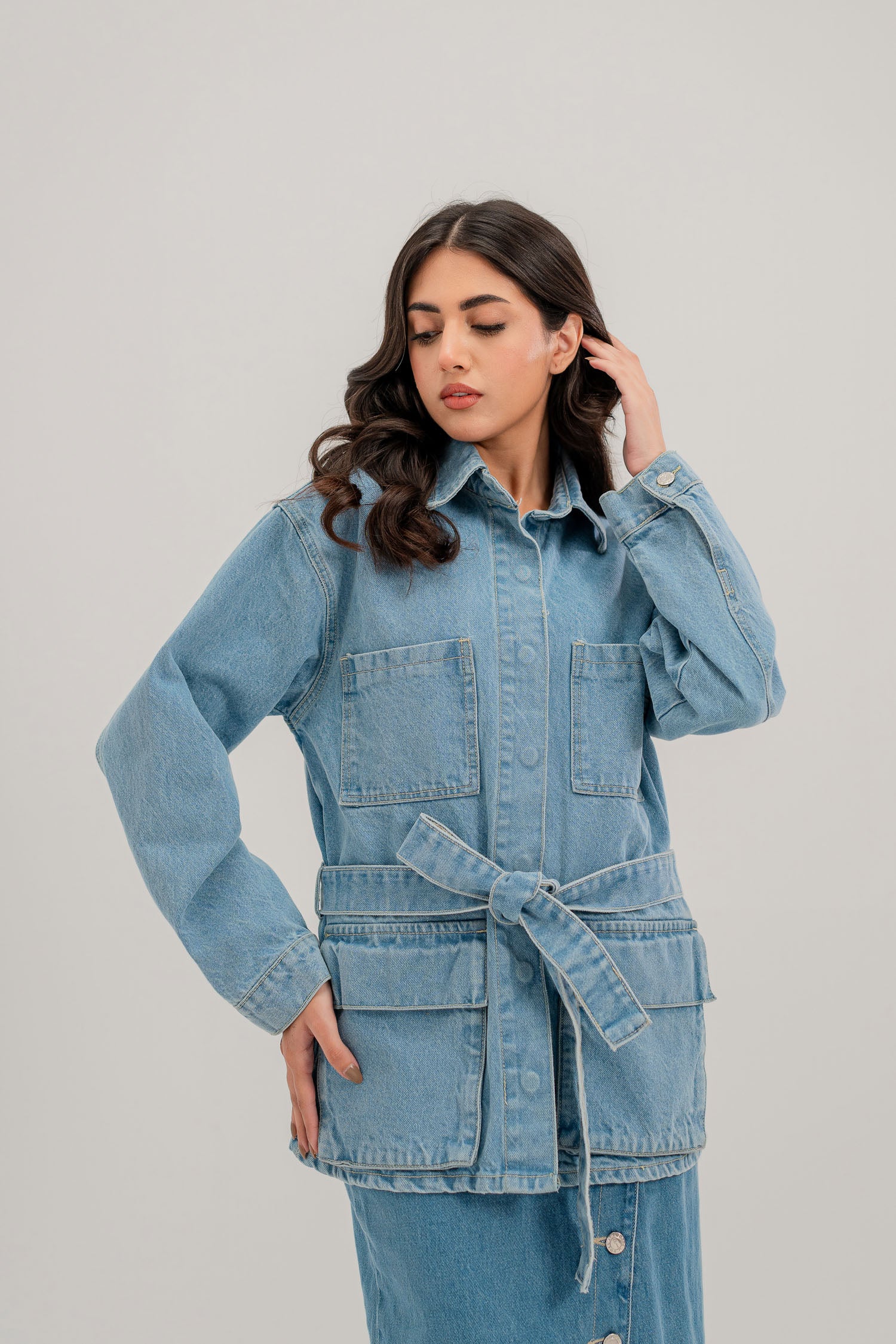 Knot-up Blue Jacket - Hustle N Holla