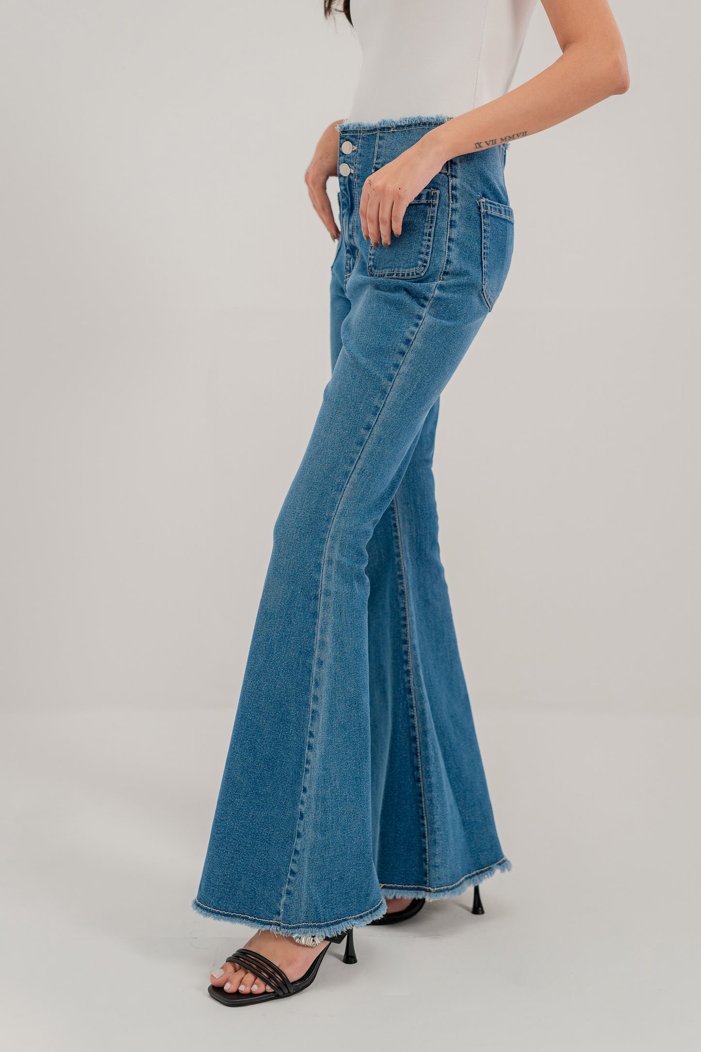 Blue Flared Jeans