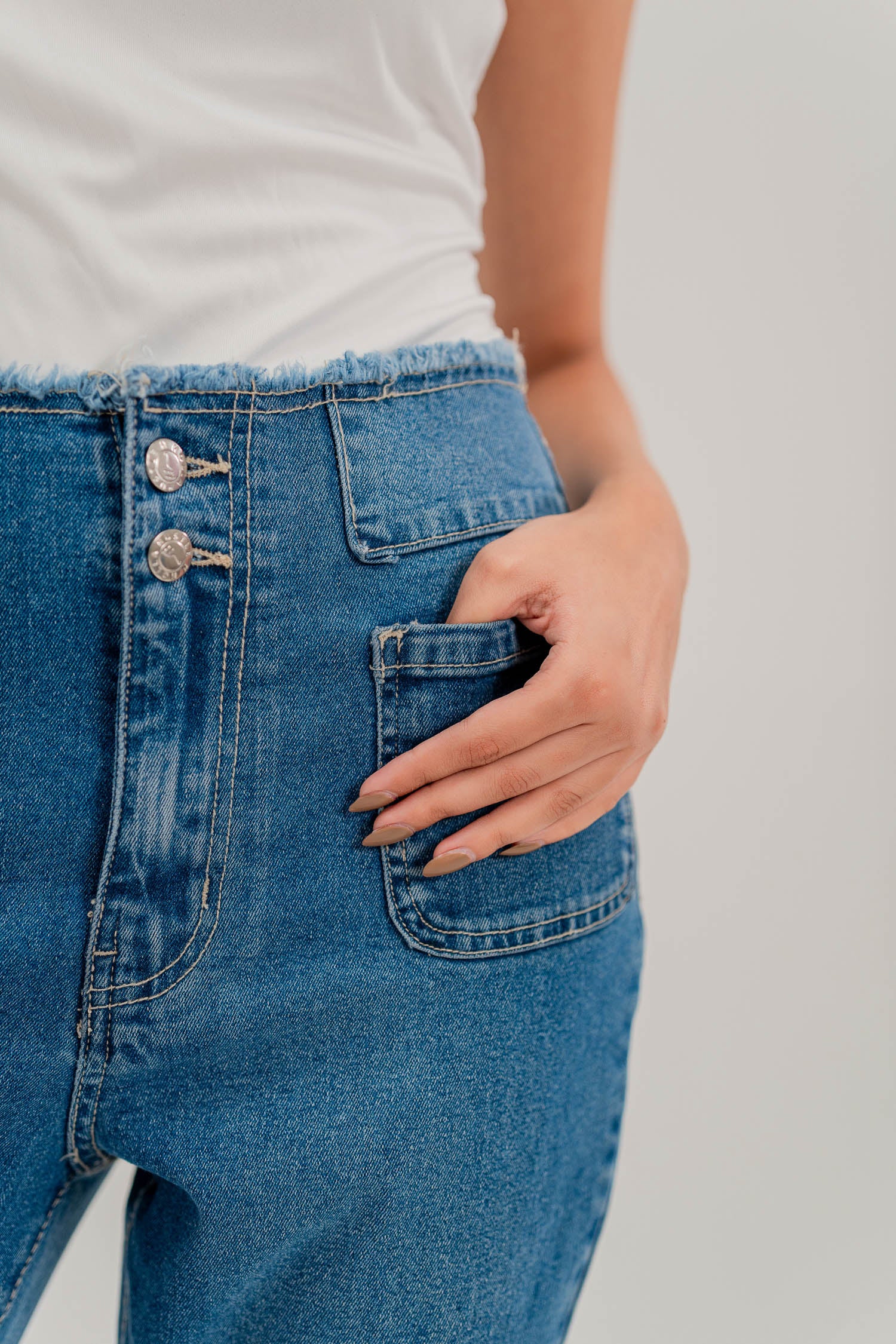Blue Flared Jeans - Hustle N Holla