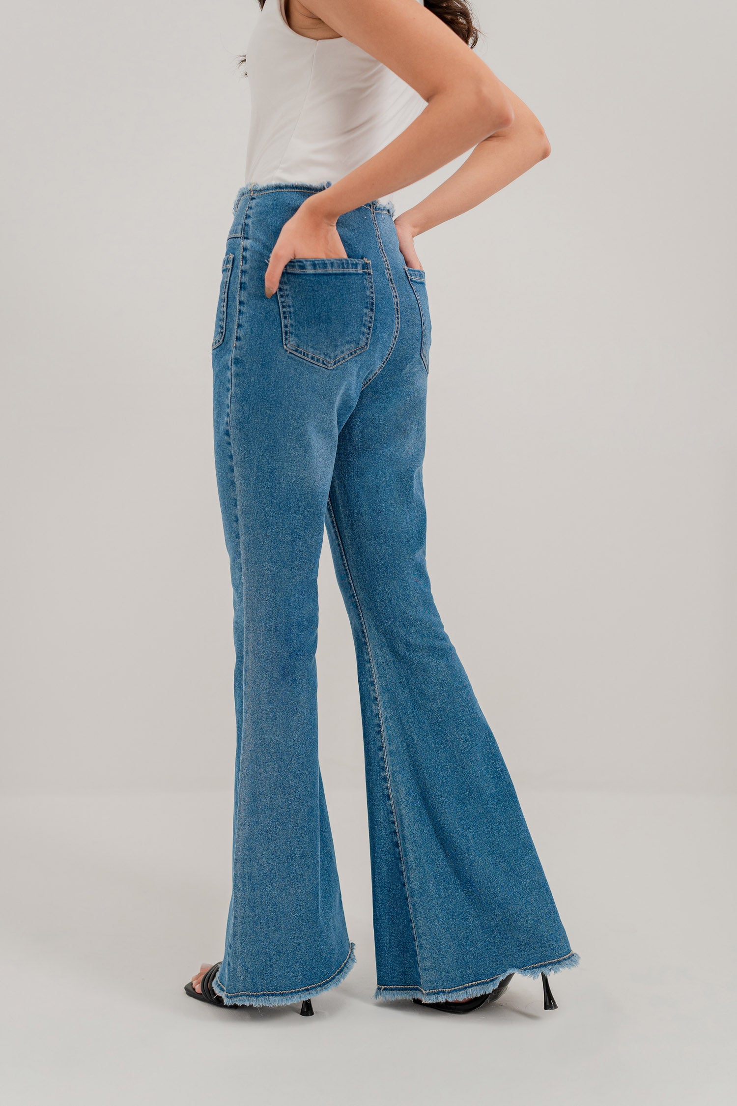 Blue Flared Jeans - Hustle N Holla
