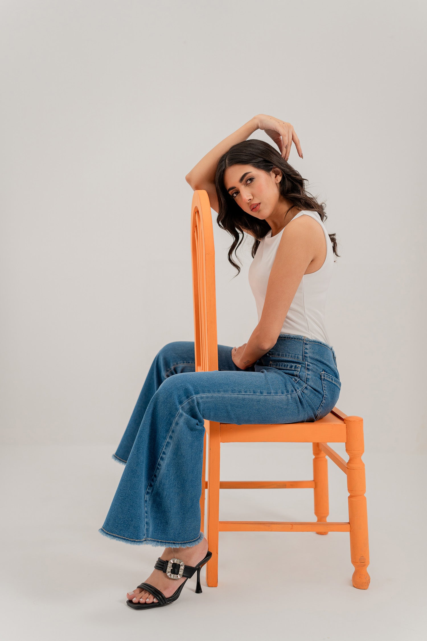 Blue Flared Jeans - Hustle N Holla