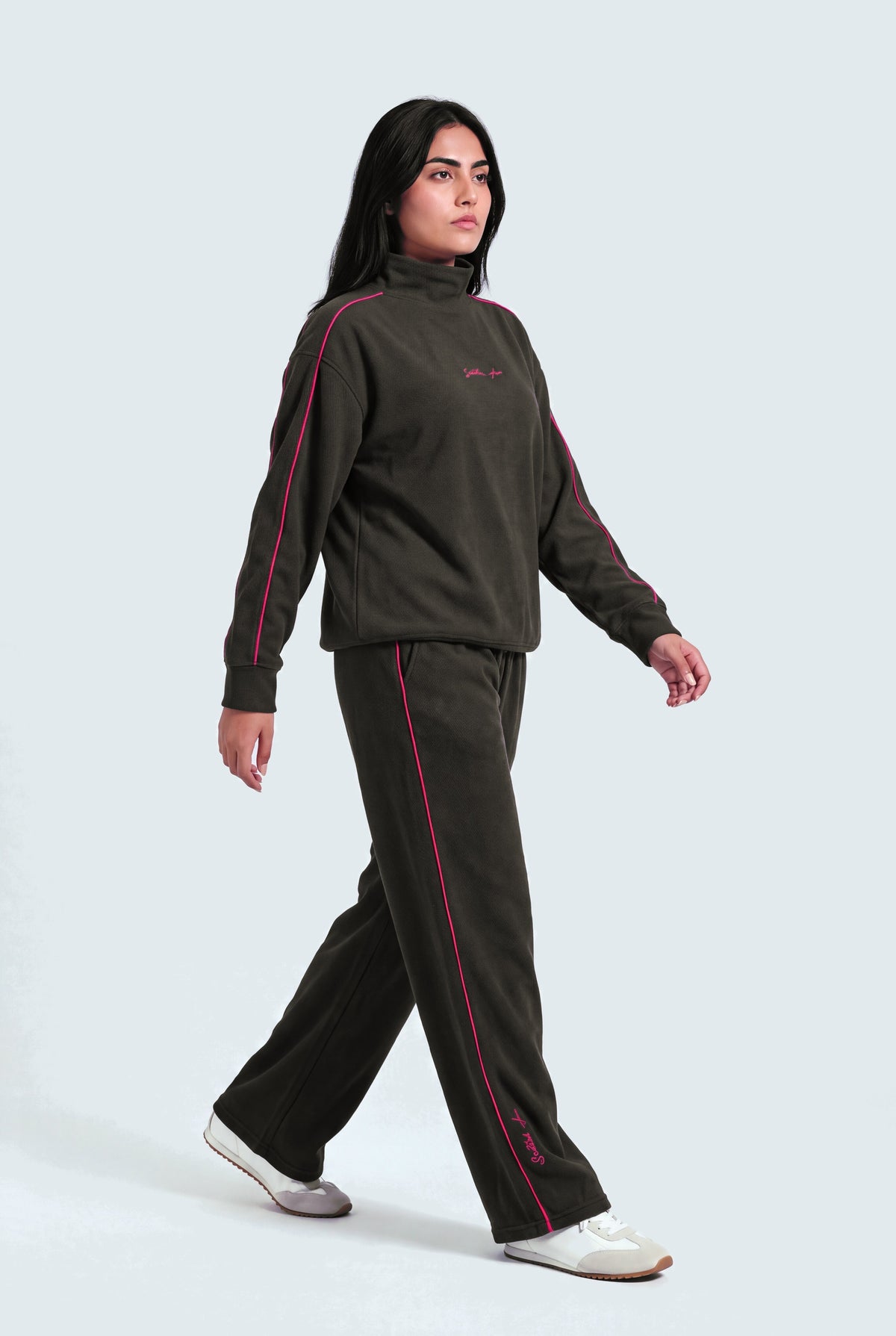 Charcoal Wide Leg Sweatpants - Hustle N Holla