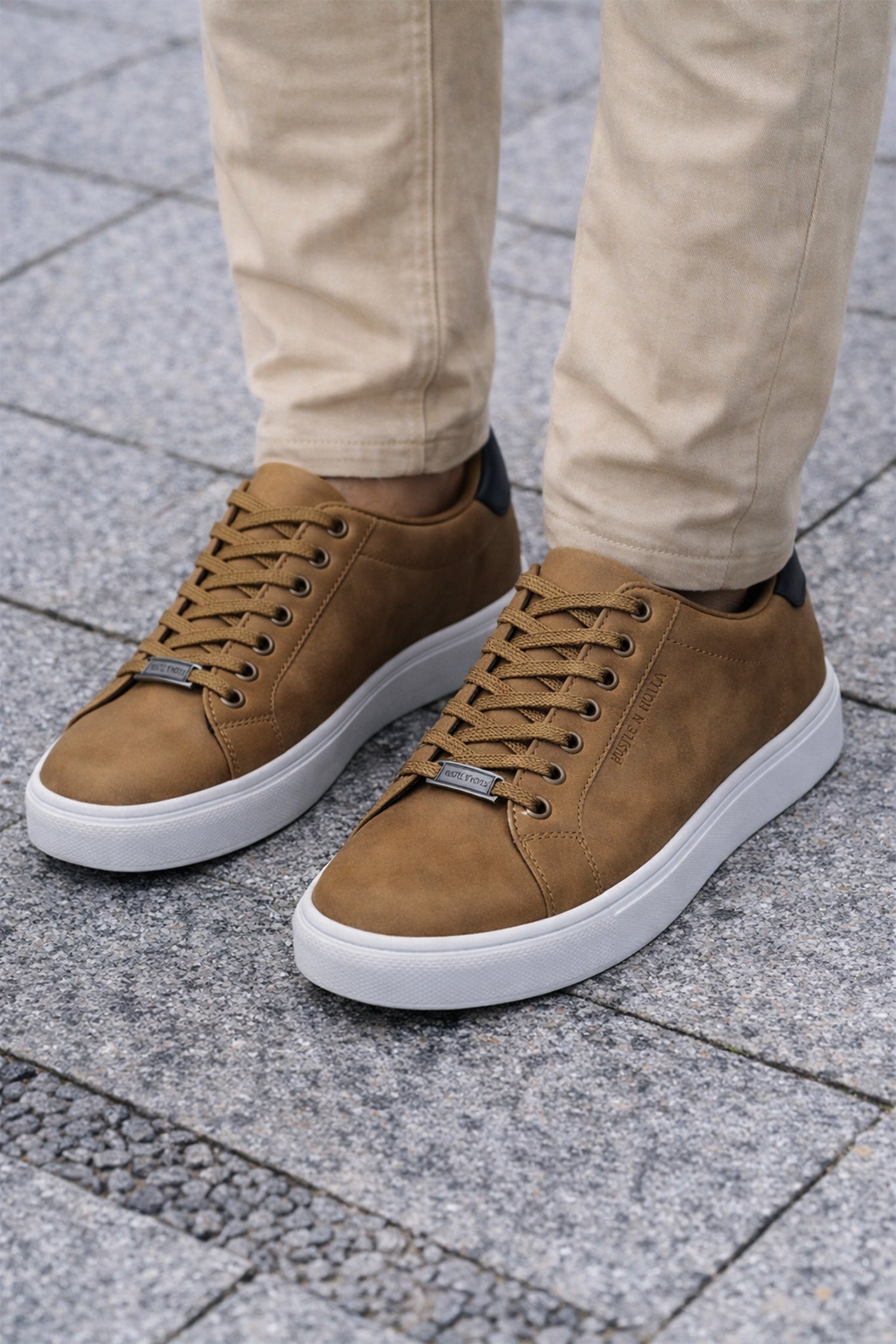 Brown Suede Low Top Sneakers - Hustle N Holla
