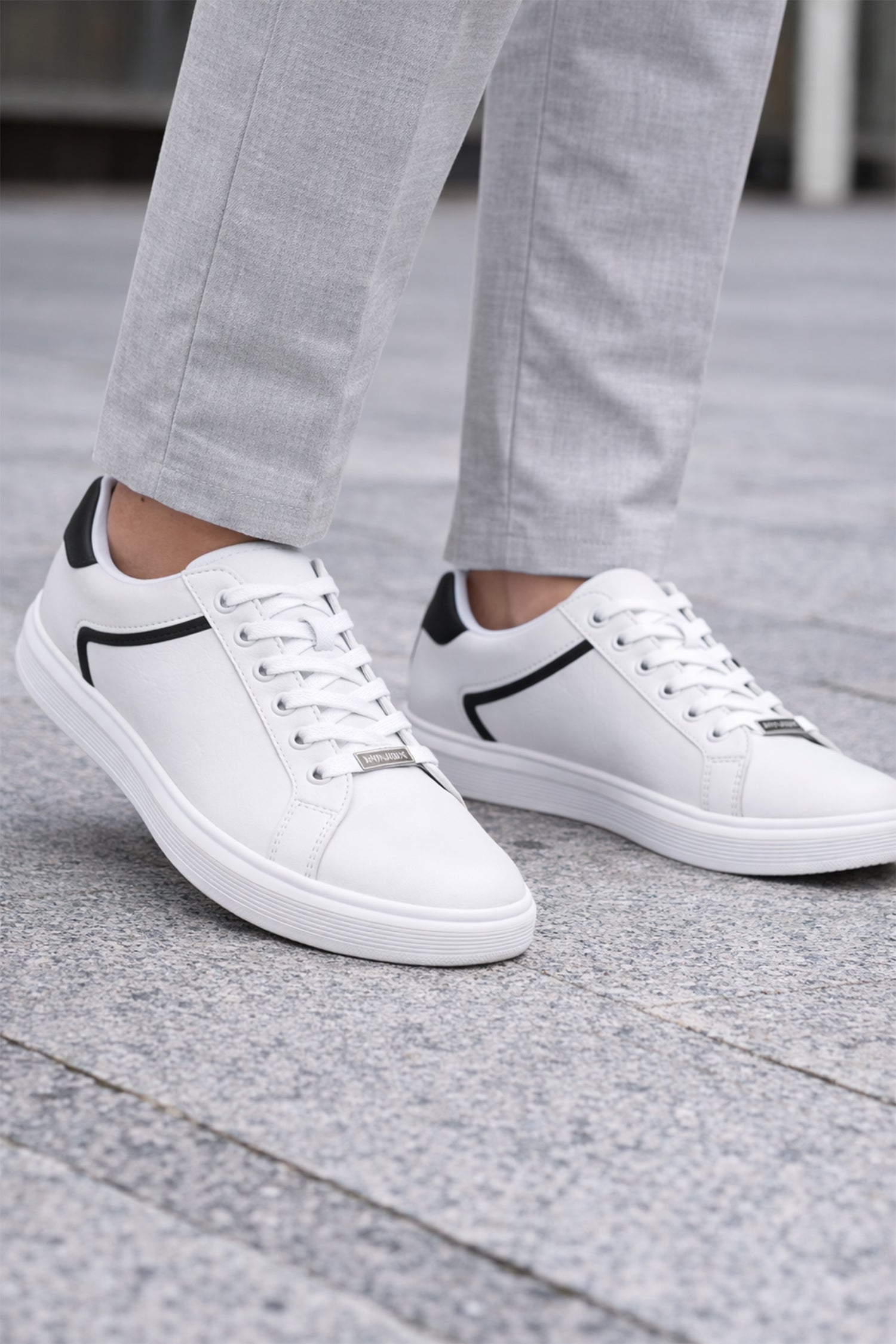 Classic White Low Top Sneakers - Hustle N Holla