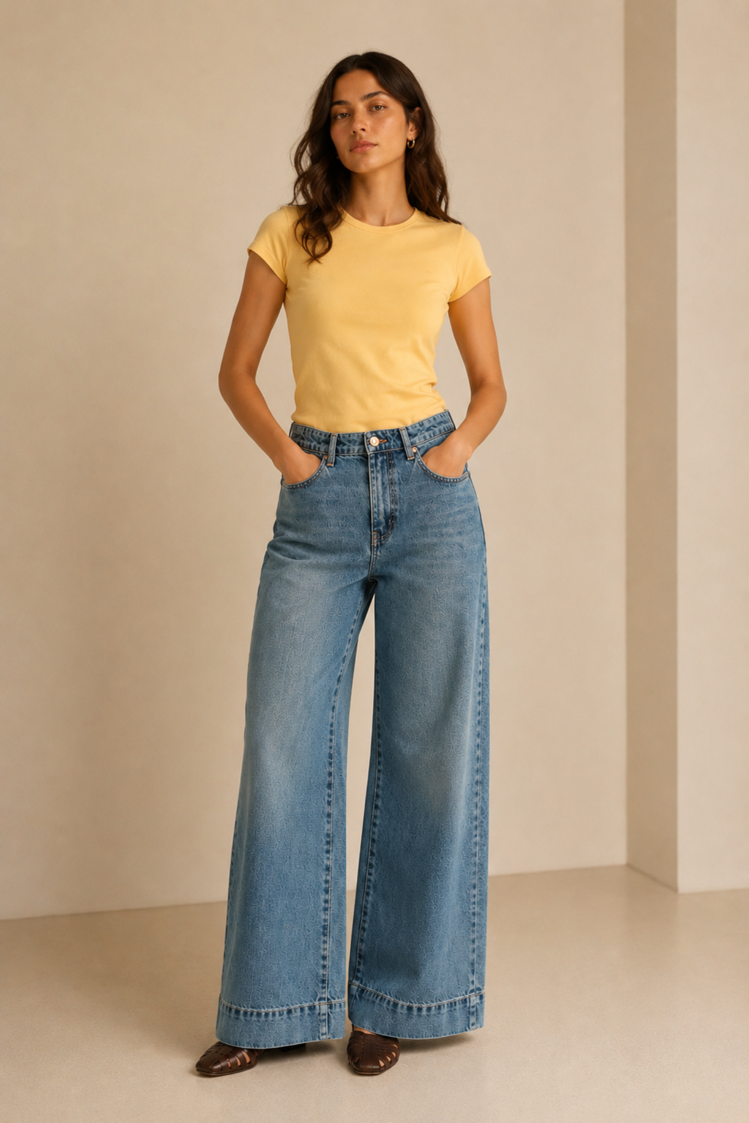 Blue Relaxed Fit Vintage Wash Denim Jeans - Hustle N Holla