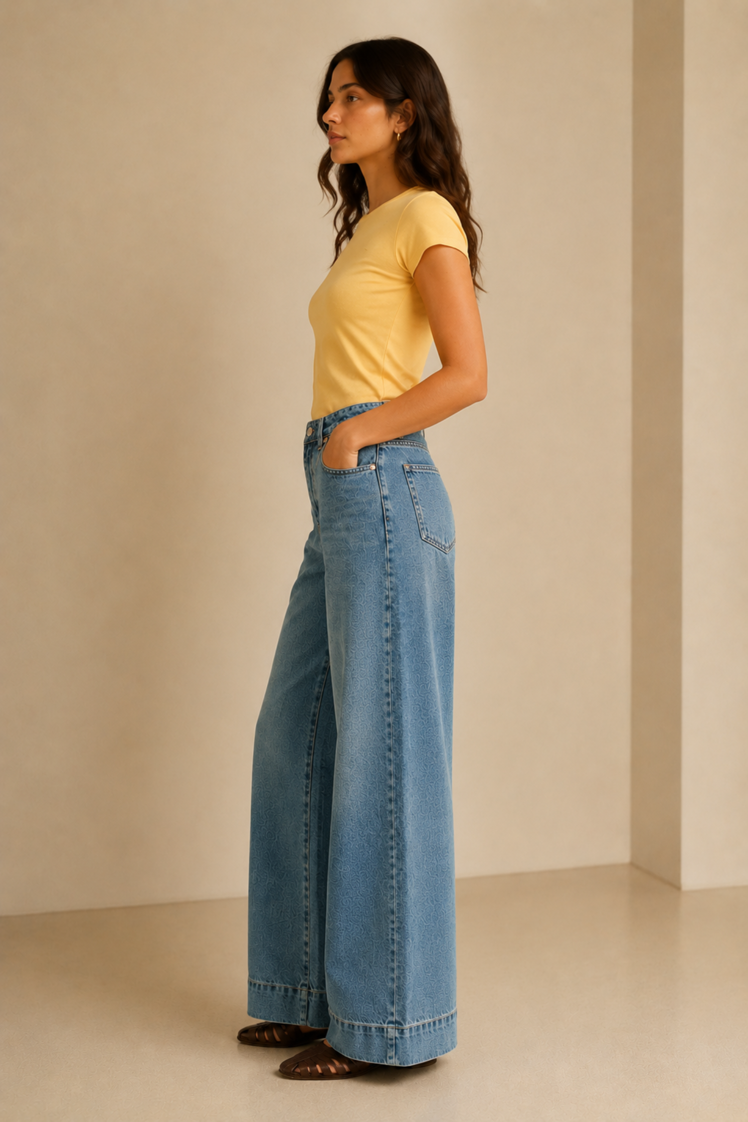 Blue Relaxed Fit Vintage Wash Denim Jeans - Hustle N Holla