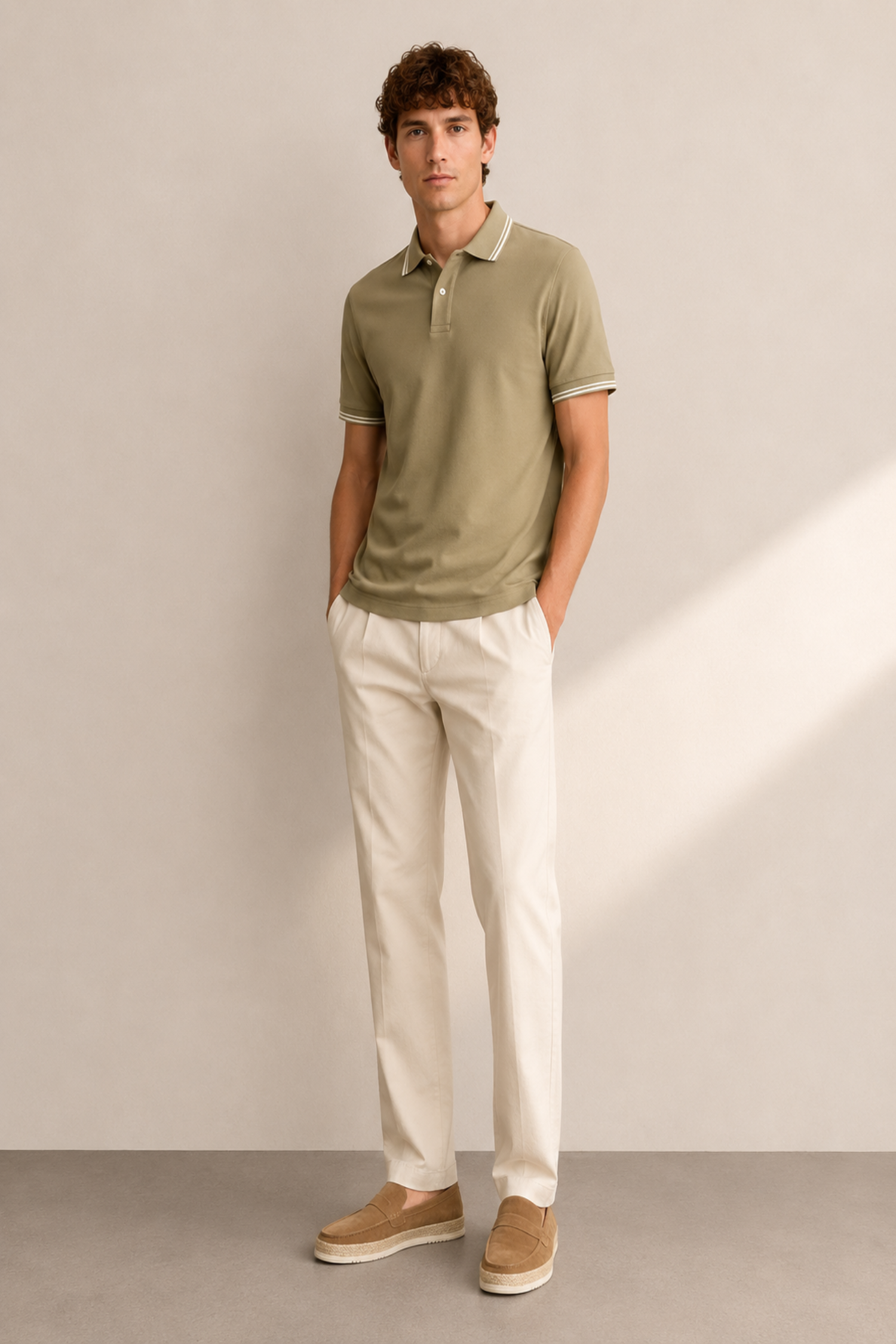 Olive Green Regular Fit Pique Polo - Hustle N Holla