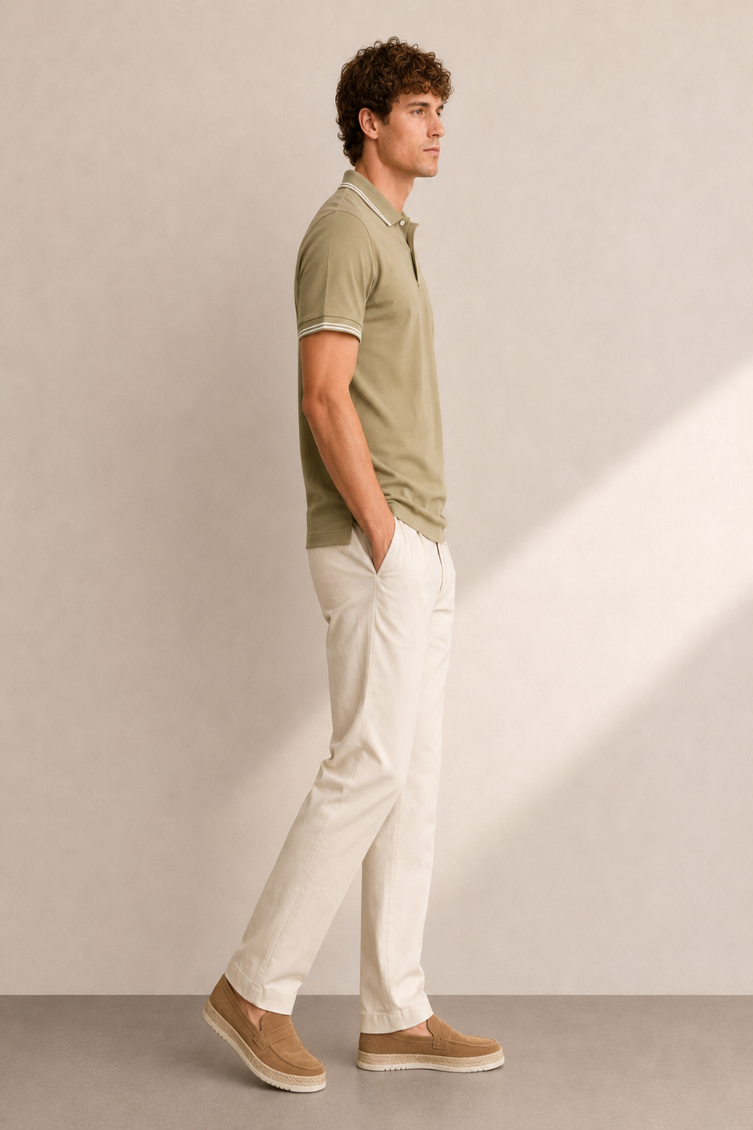 Olive Green Regular Fit Pique Polo - Hustle N Holla