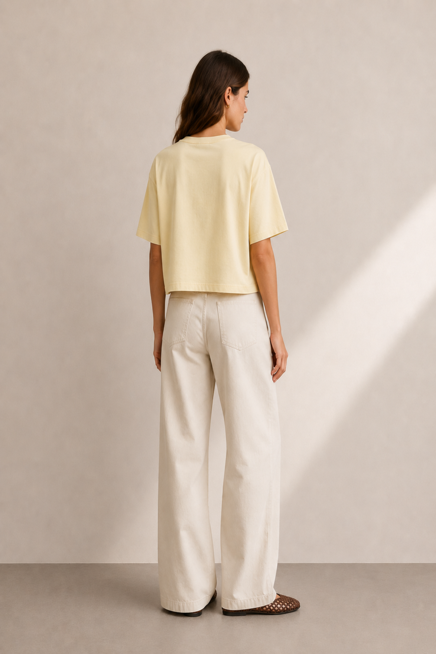 Buttermilk Oversized Basic T-Shirt - Hustle N Holla