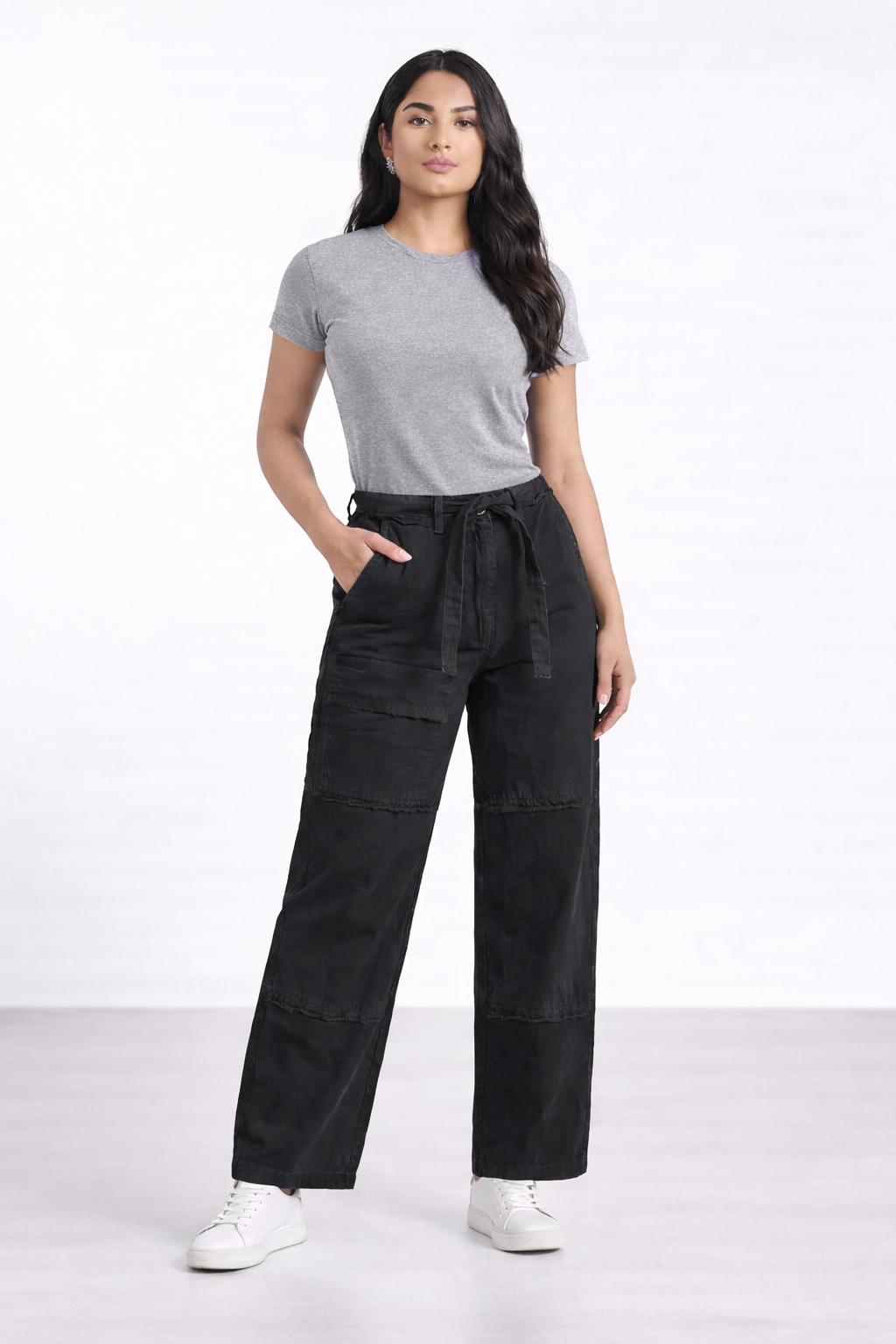 Black Wide Leg Denim Jeans - Hustle N Holla