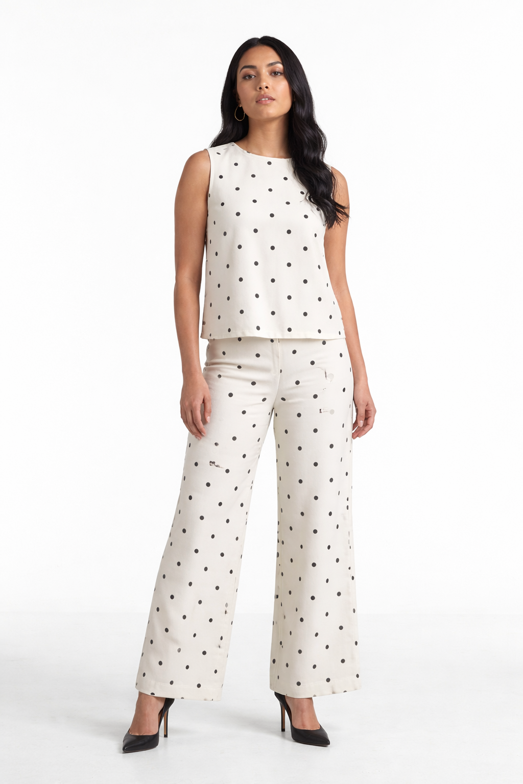 White Relaxed Fit Printed Denim Vest - Hustle N Holla