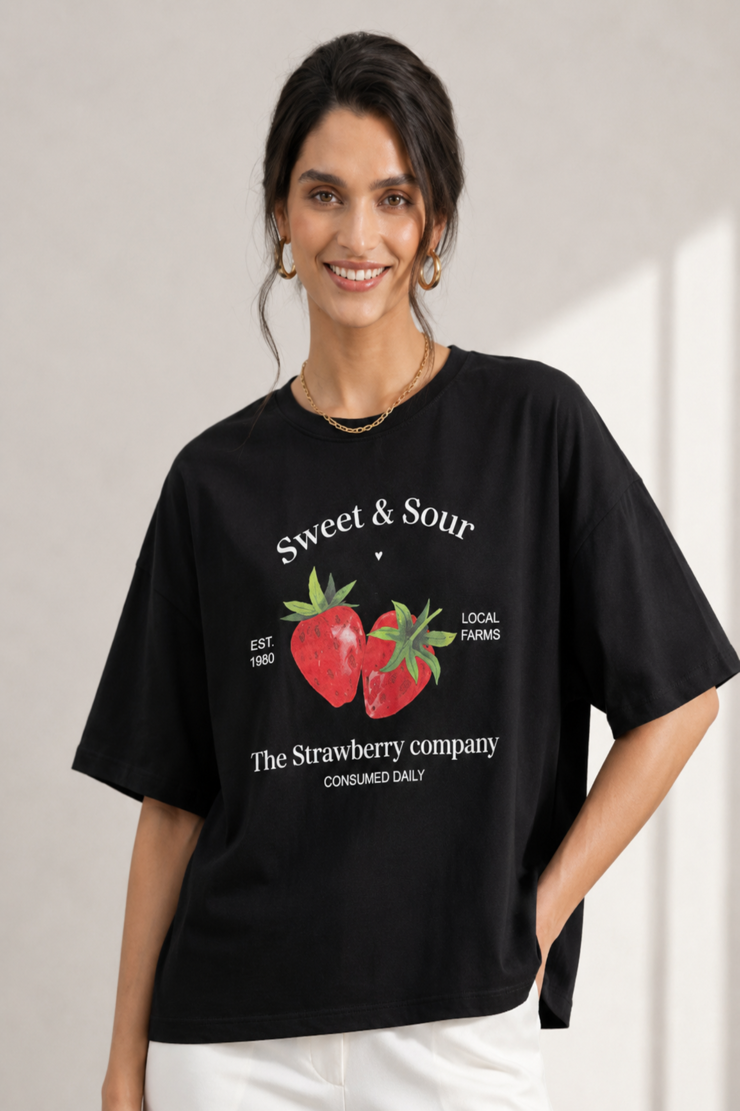 Black Boxy Fit T-Shirt - Hustle N Holla