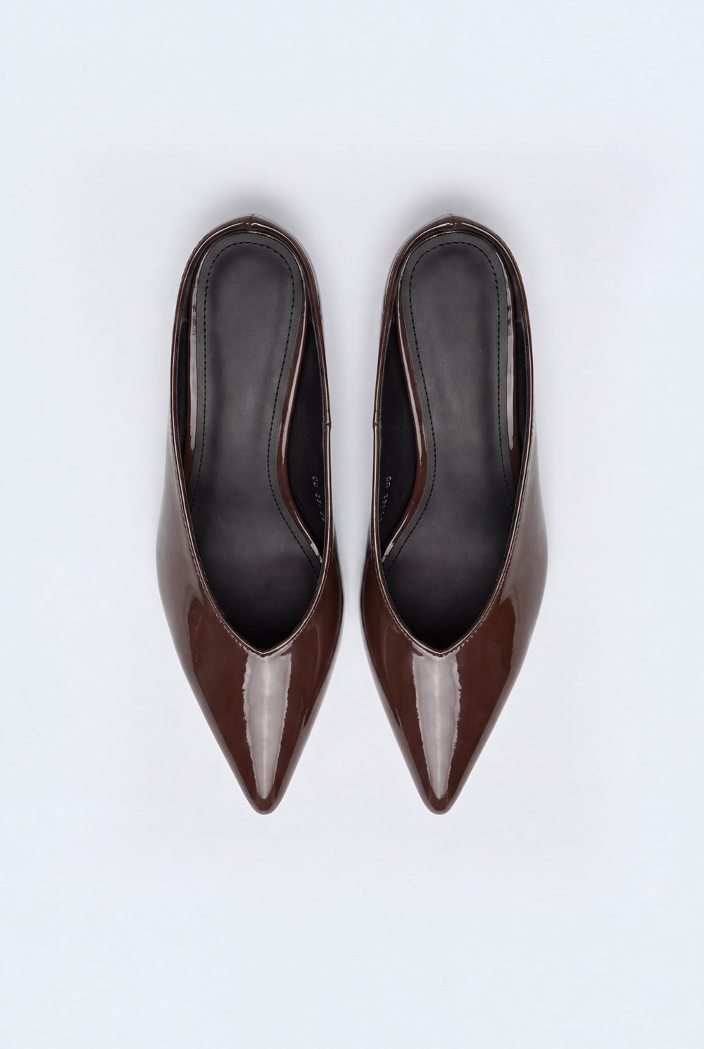 Chocolate Brown Patent Leather Mule Heels - Hustle N Holla